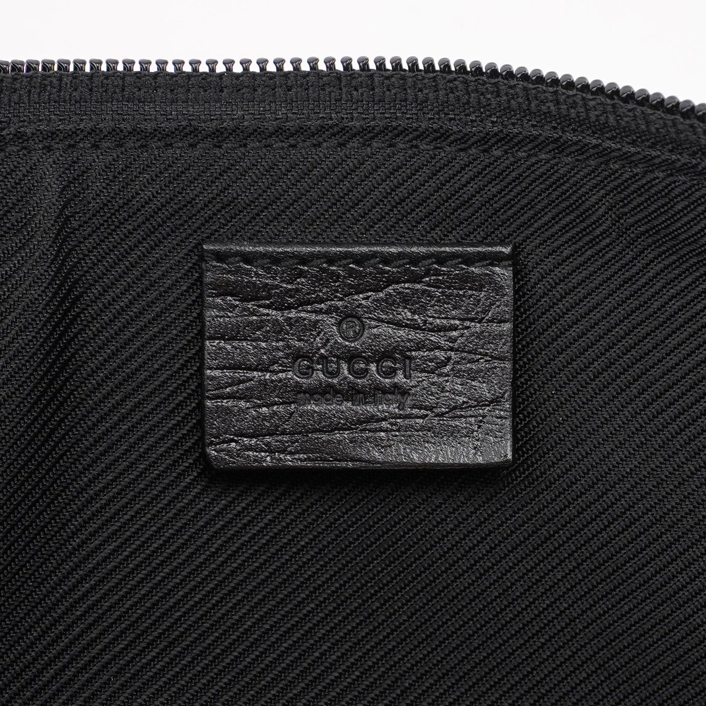 07198 Black GG Boat Pochette