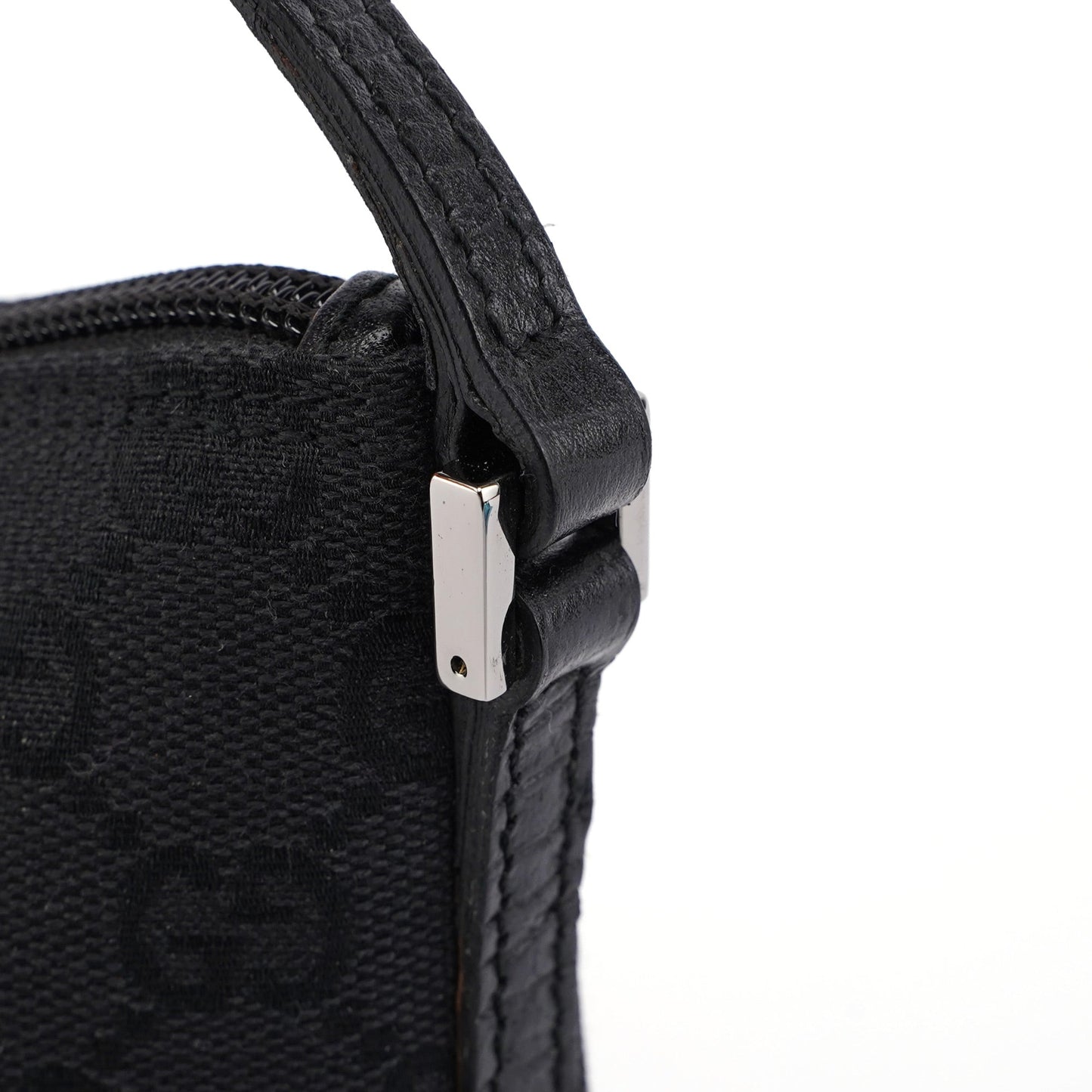 07198 Black GG Boat Pochette