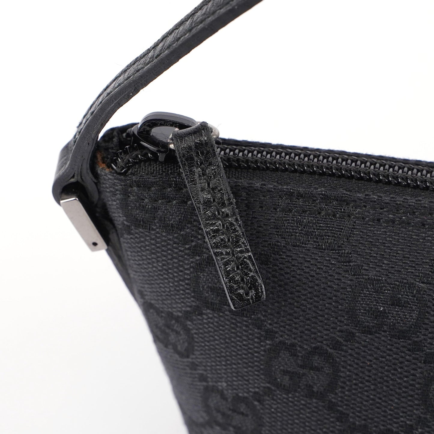 07198 Black GG Boat Pochette