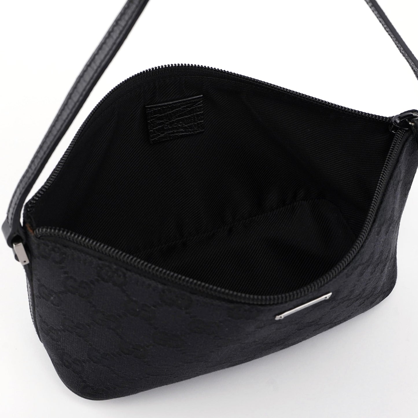 07198 Black GG Boat Pochette