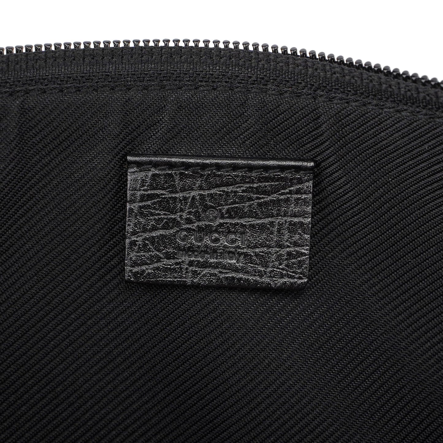 07198 Black GG Boat Pochette