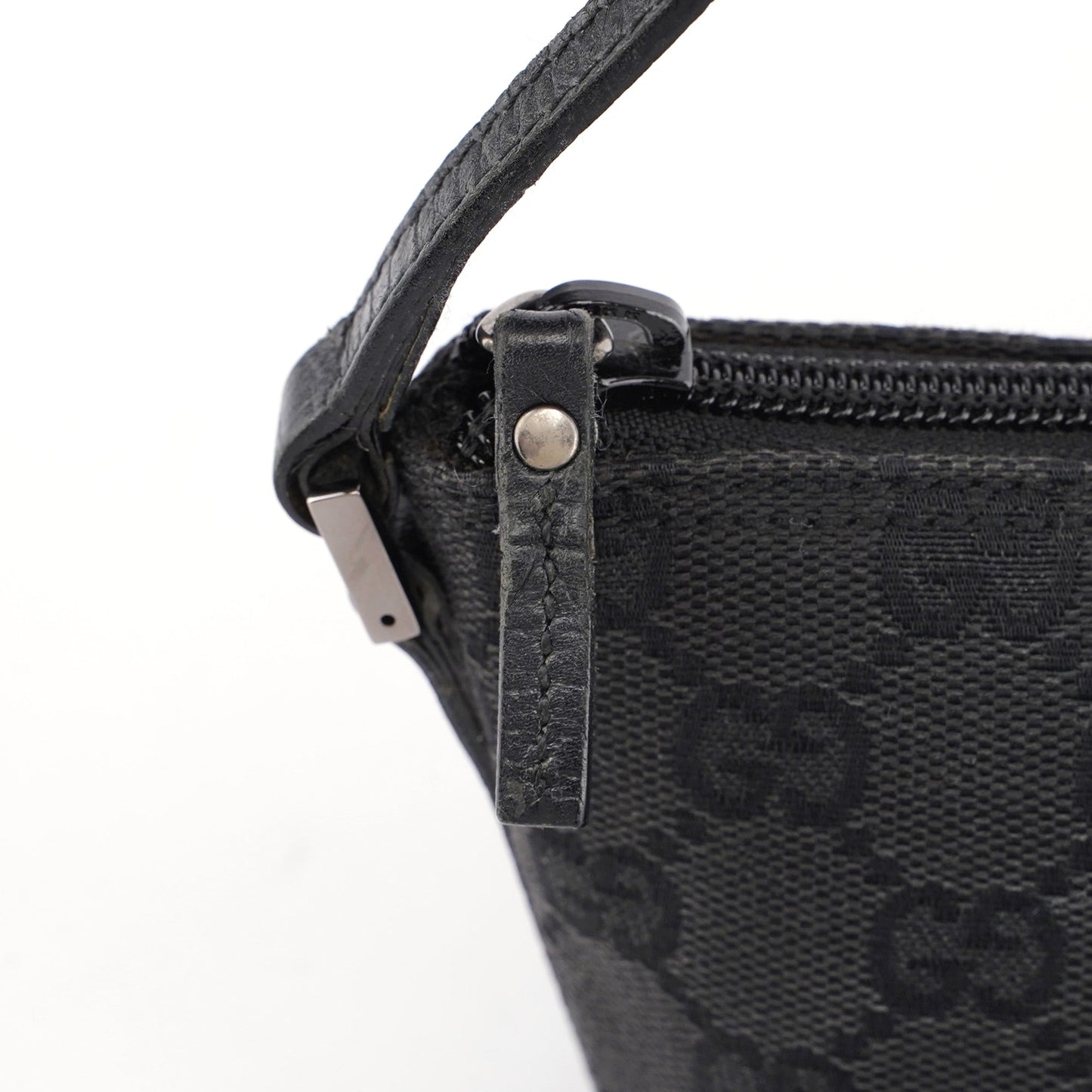 07198 Black GG Boat Pochette