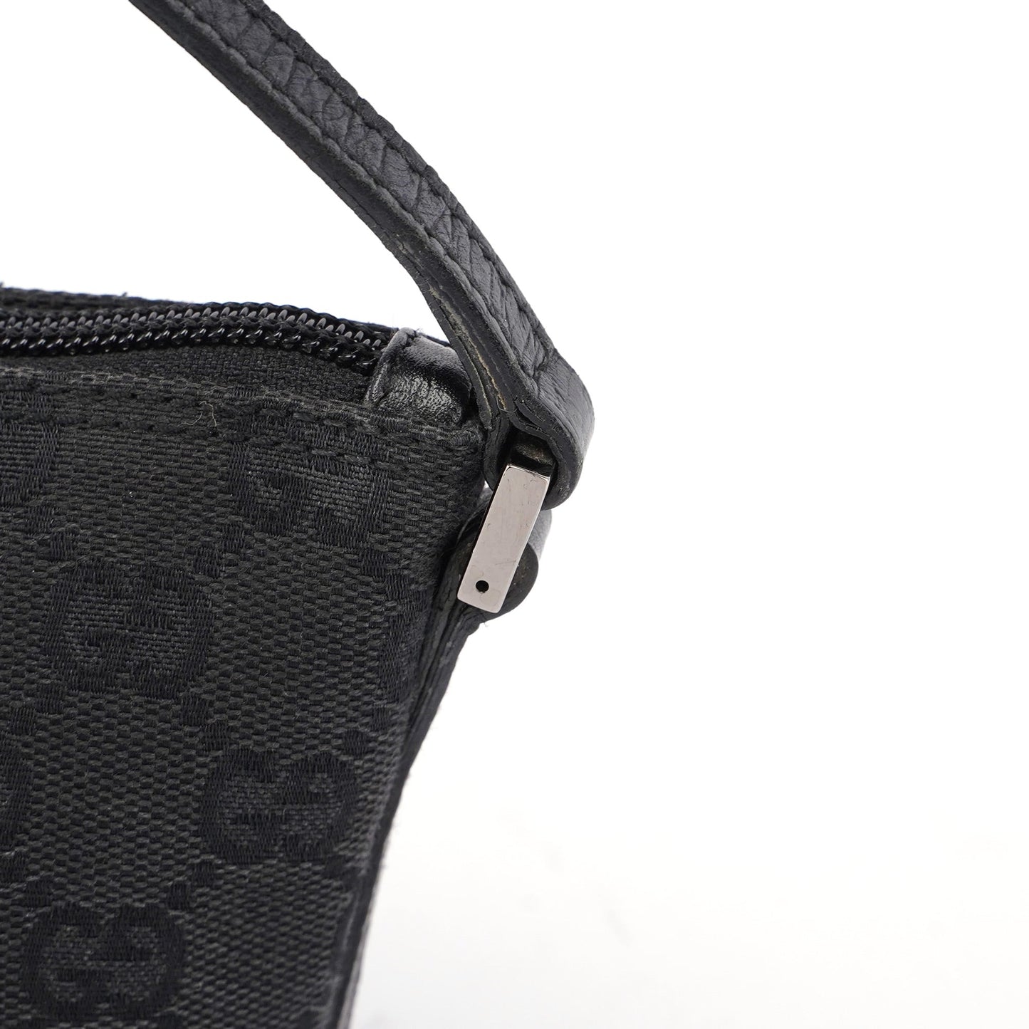 07198 Black GG Boat Pochette