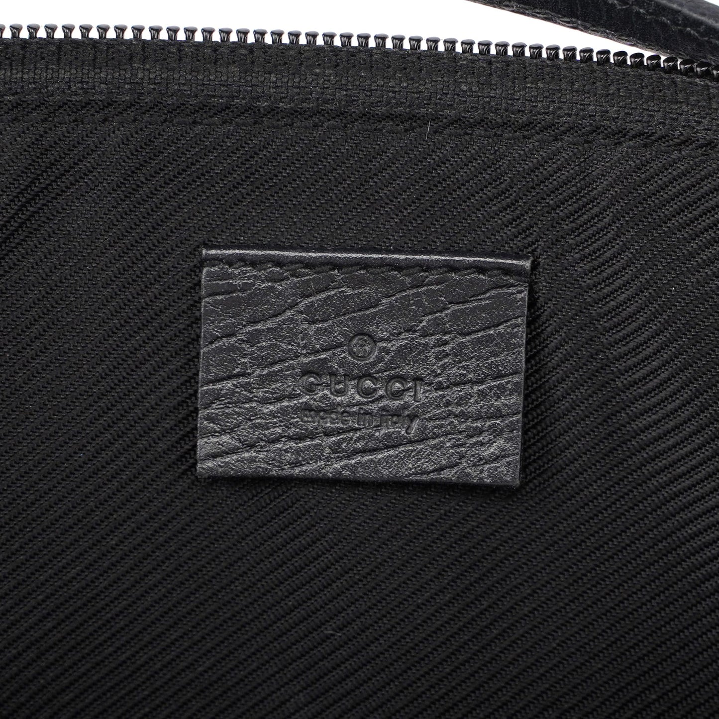 07198 Black GG Boat Pochette