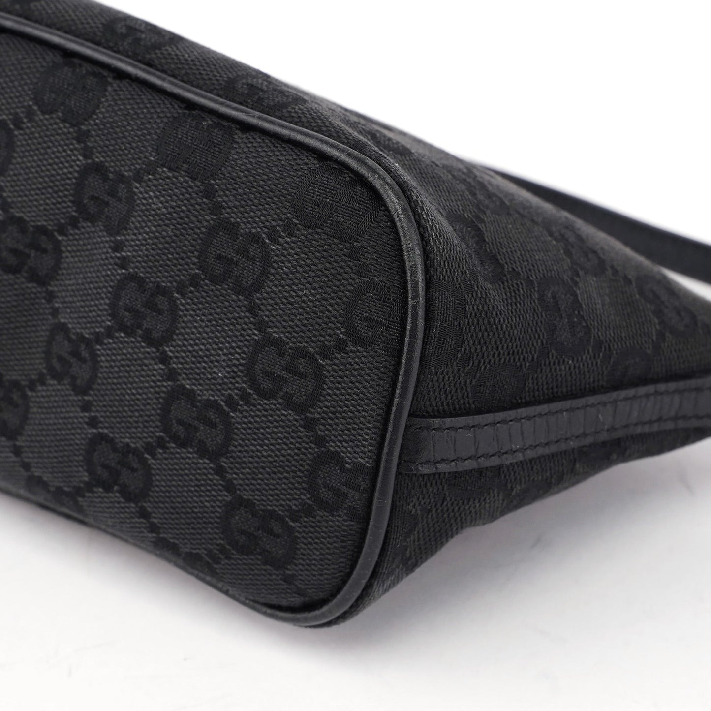 07198 Black GG Boat Pochette