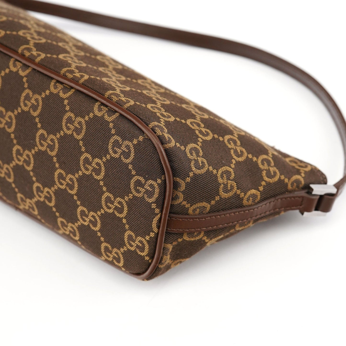 07198 Brown GG Boat Pochette