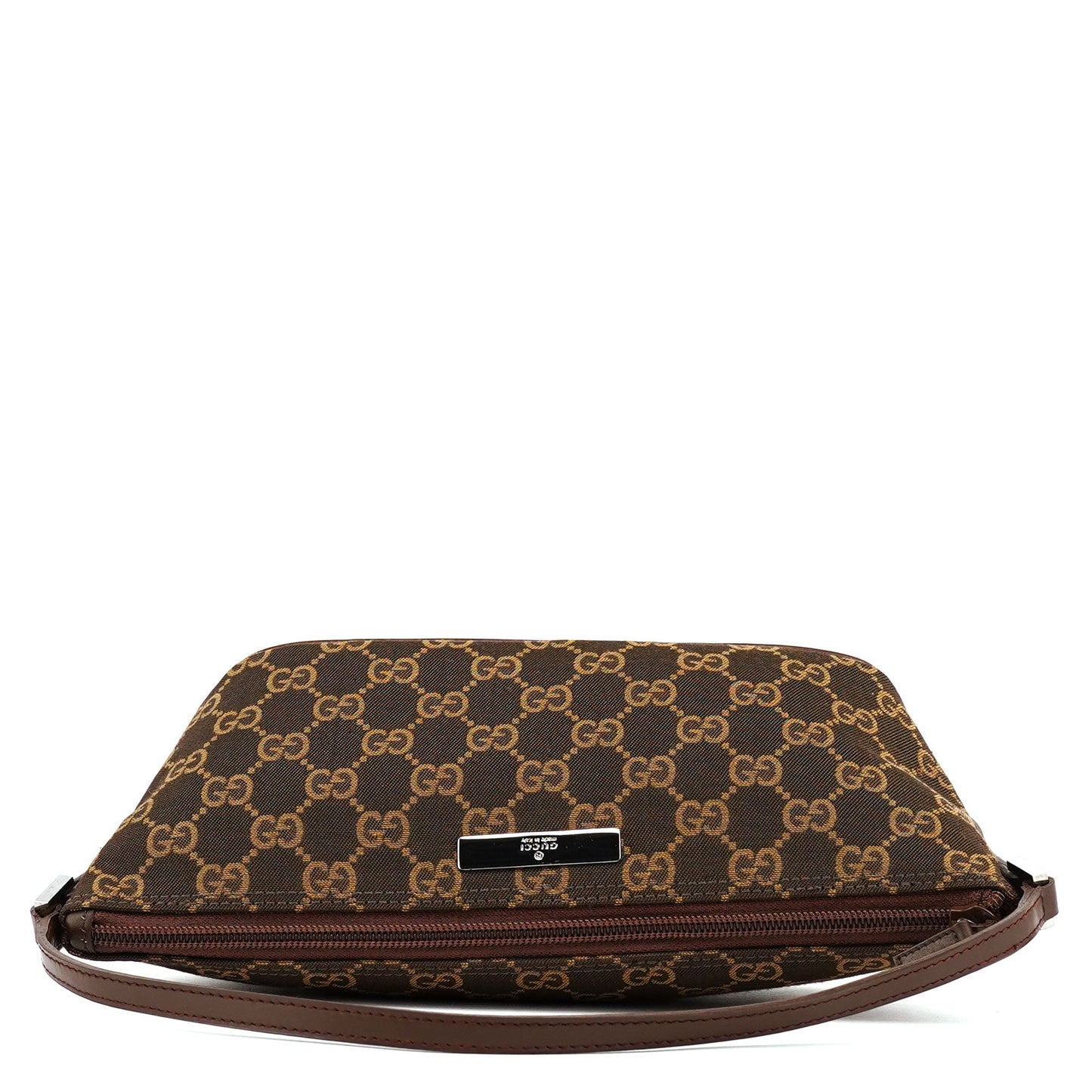 07198 Brown GG Boat Pochette