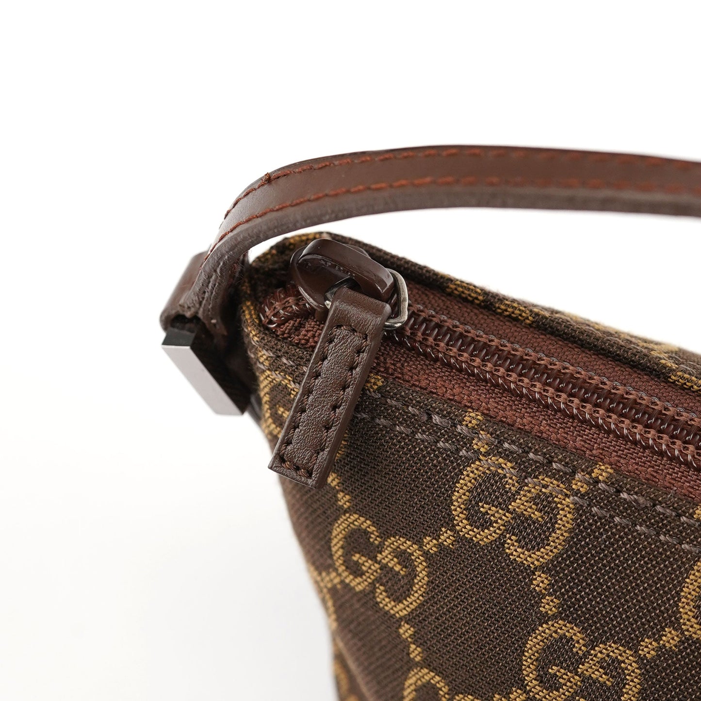 07198 Brown GG Boat Pochette