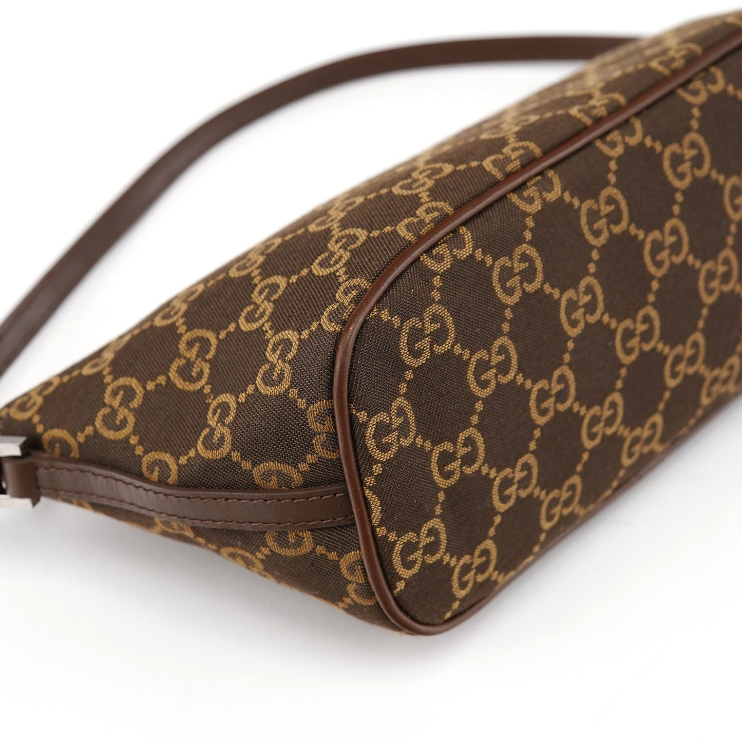 07198 Brown GG Boat Pochette