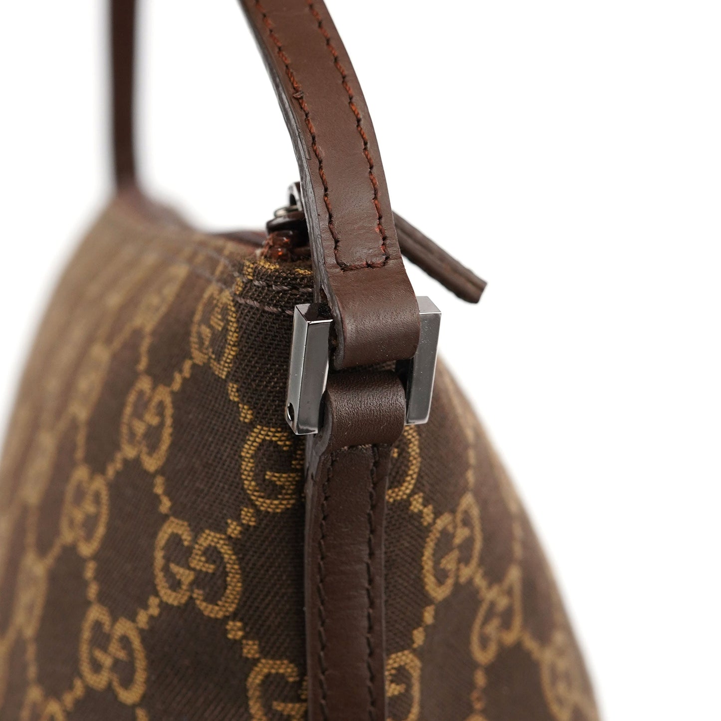 07198 Brown GG Boat Pochette