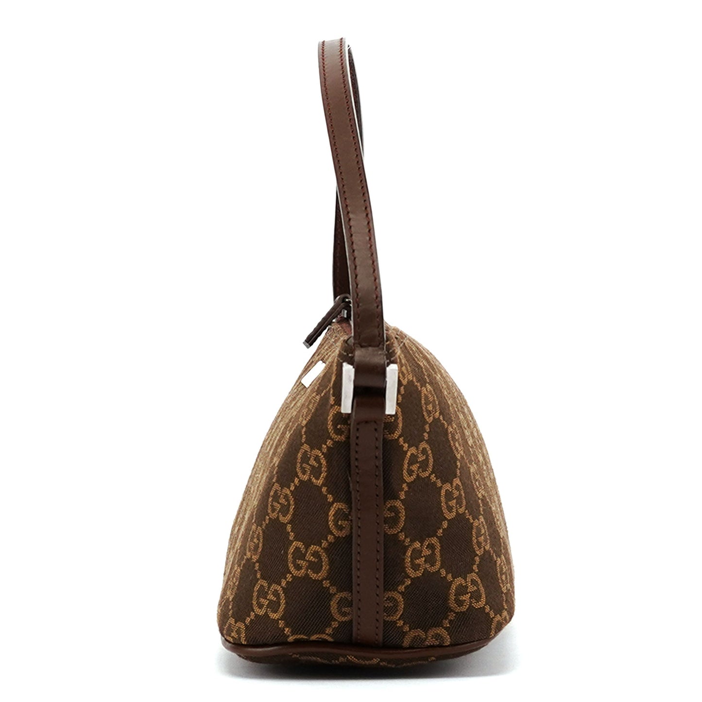 07198 Brown GG Boat Pochette