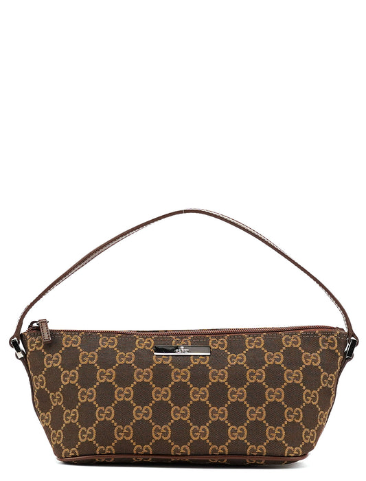 07198 Brown GG Boat Pochette