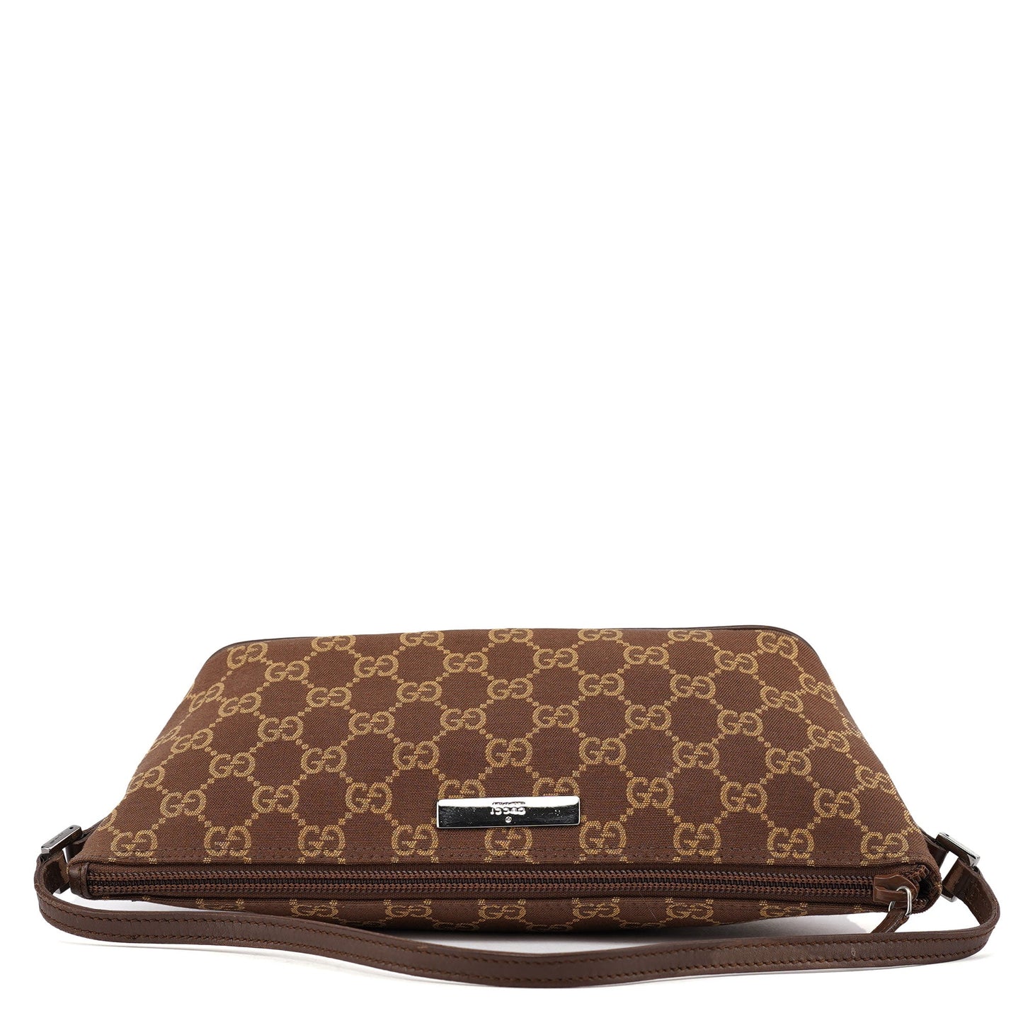 07198 Brown GG Boat Pochette