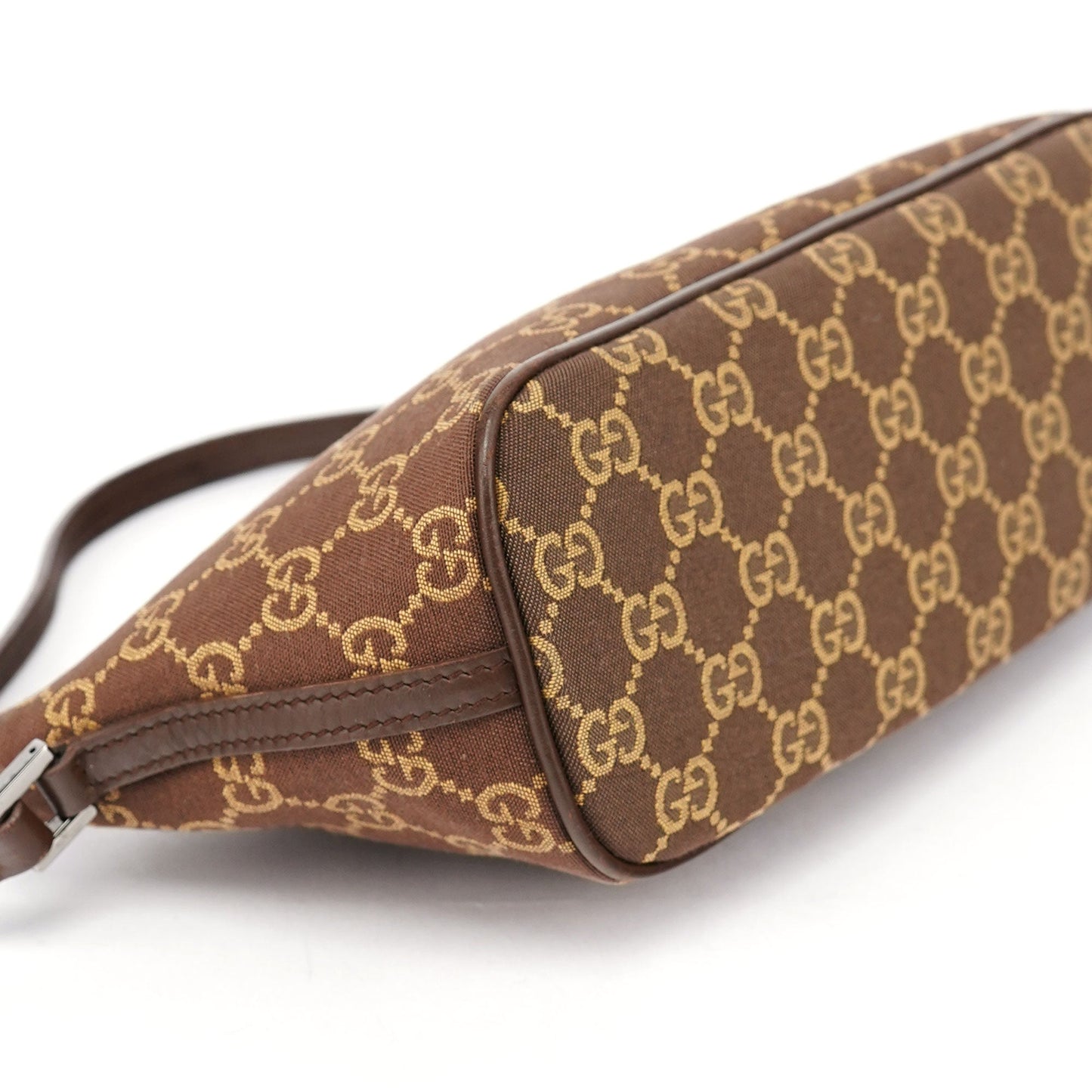 07198 Brown GG Boat Pochette