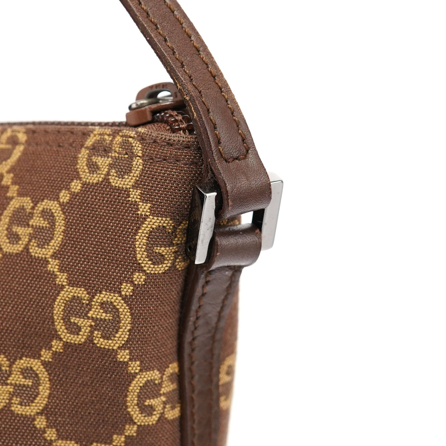 07198 Brown GG Boat Pochette