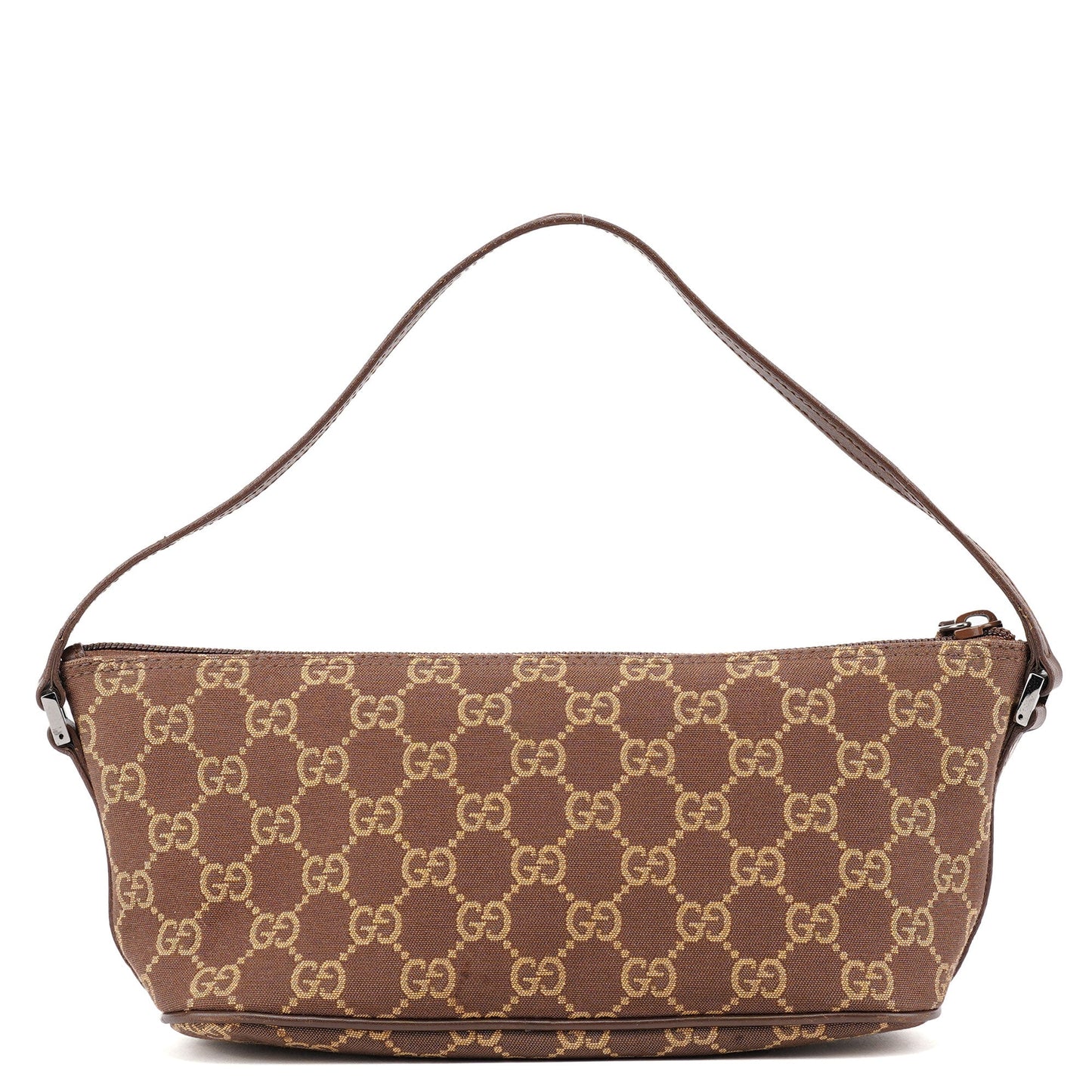 07198 Brown GG Boat Pochette