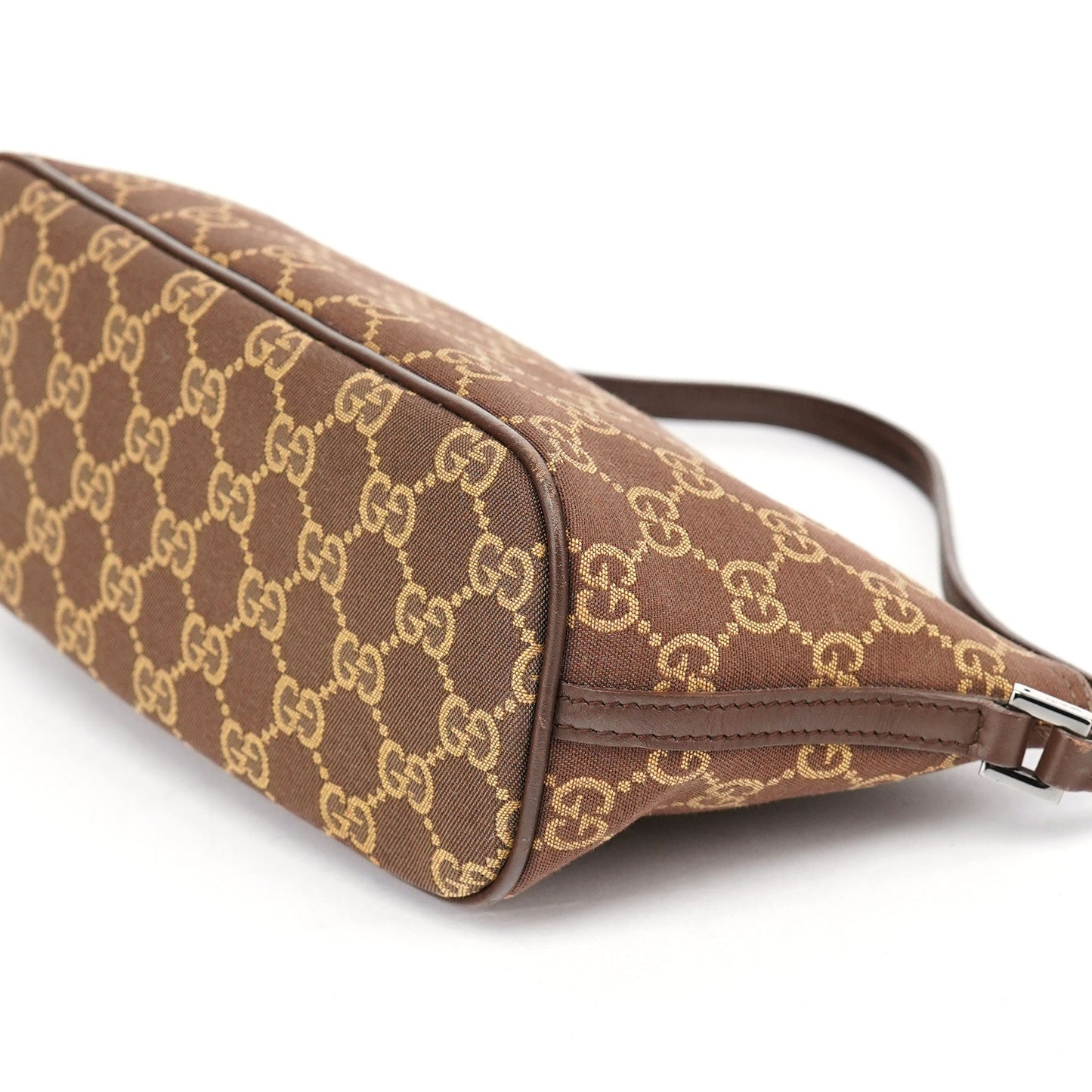 07198 Brown GG Boat Pochette