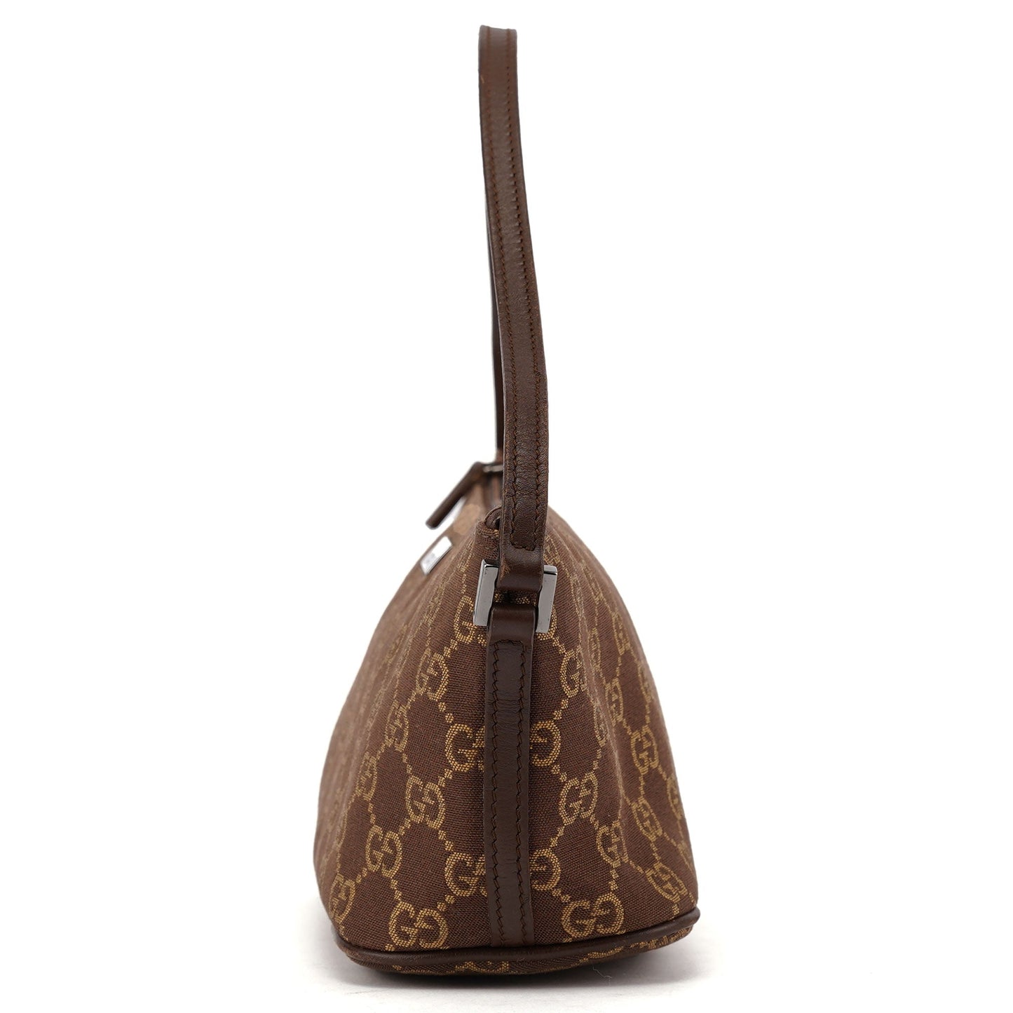 07198 Brown GG Boat Pochette