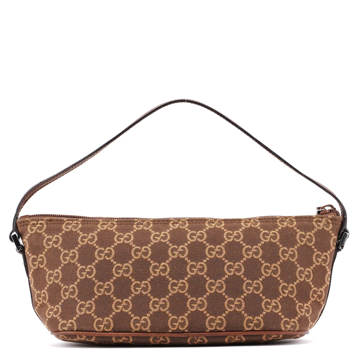 07198 Brown GG Boat Pochette