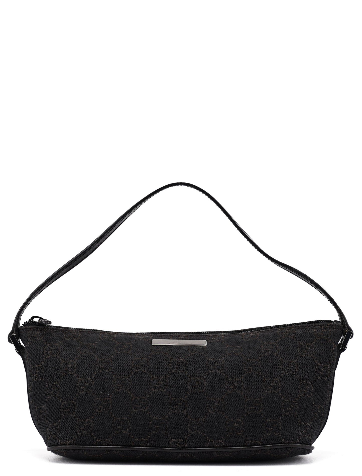 07198 Brown GG Boat Pochette