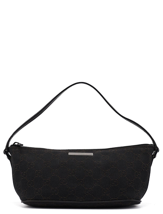 07198 Brown GG Boat Pochette