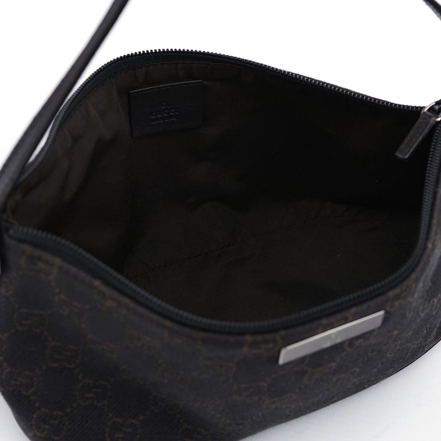 07198 Brown GG Boat Pochette