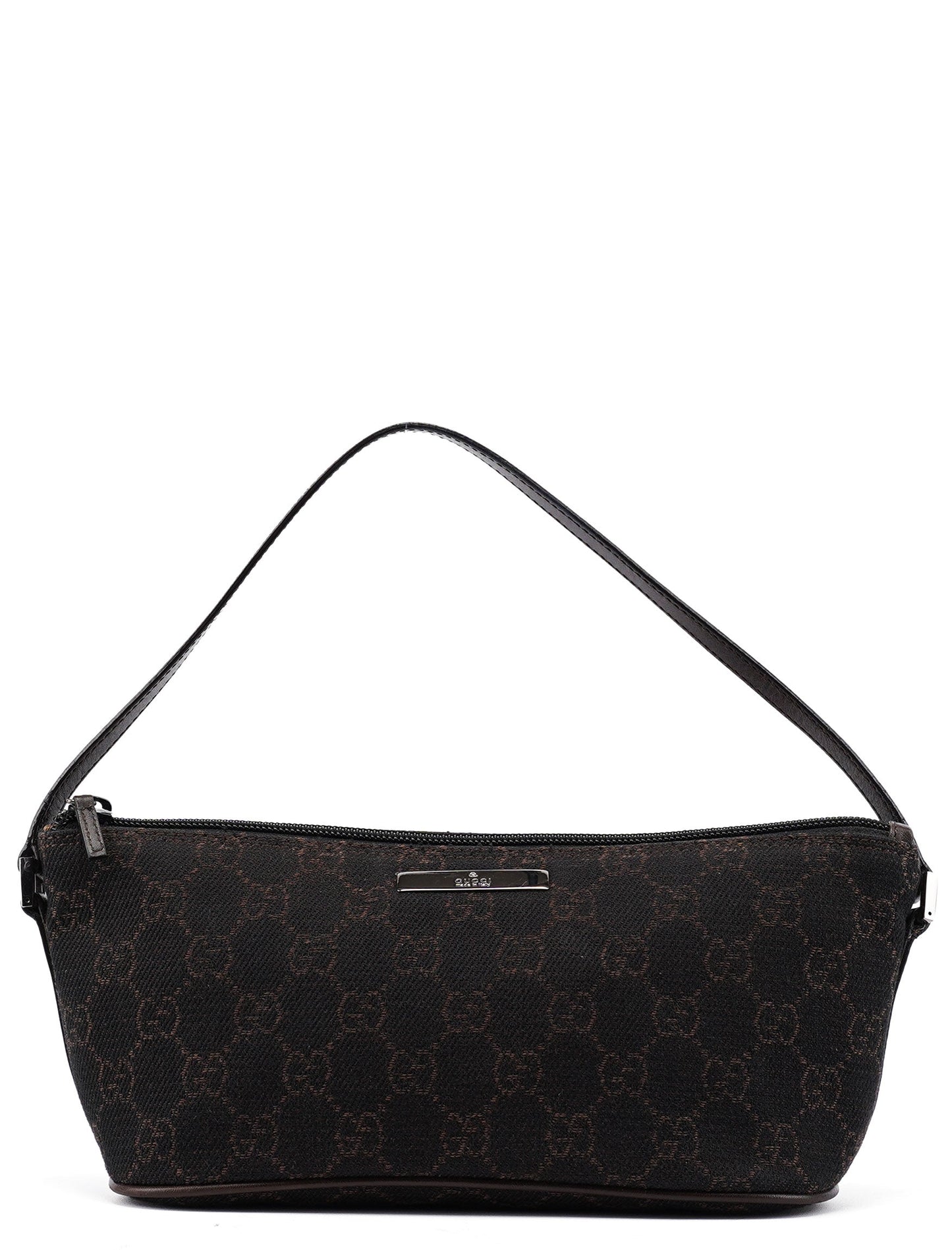 07198 Brown GG Boat Pochette