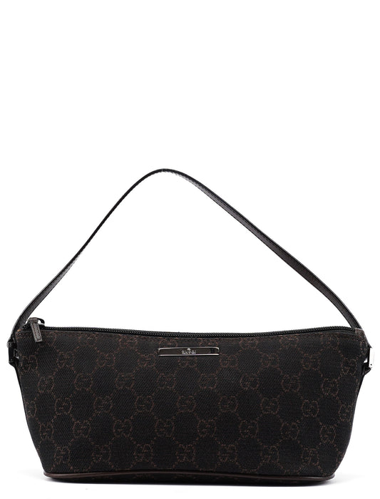 07198 Brown GG Boat Pochette