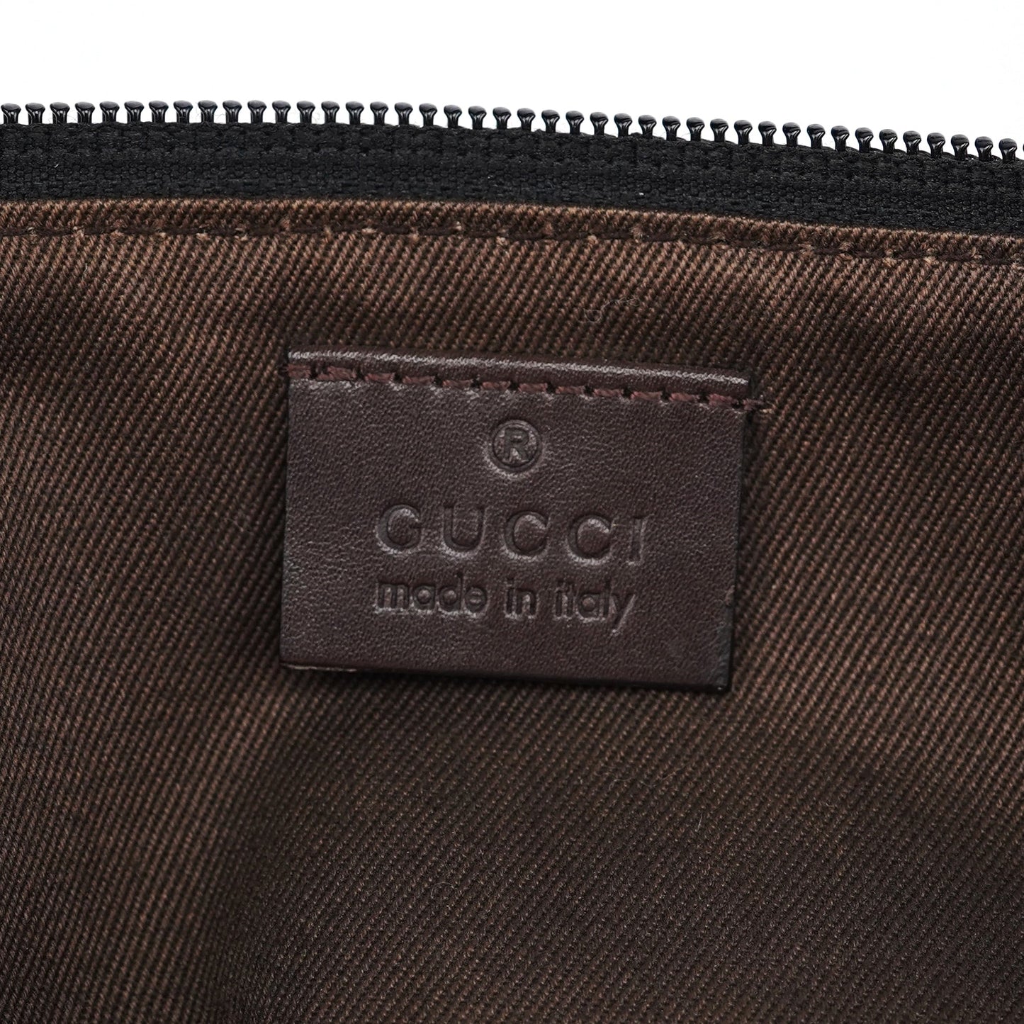 07198 Brown GG Boat Pochette