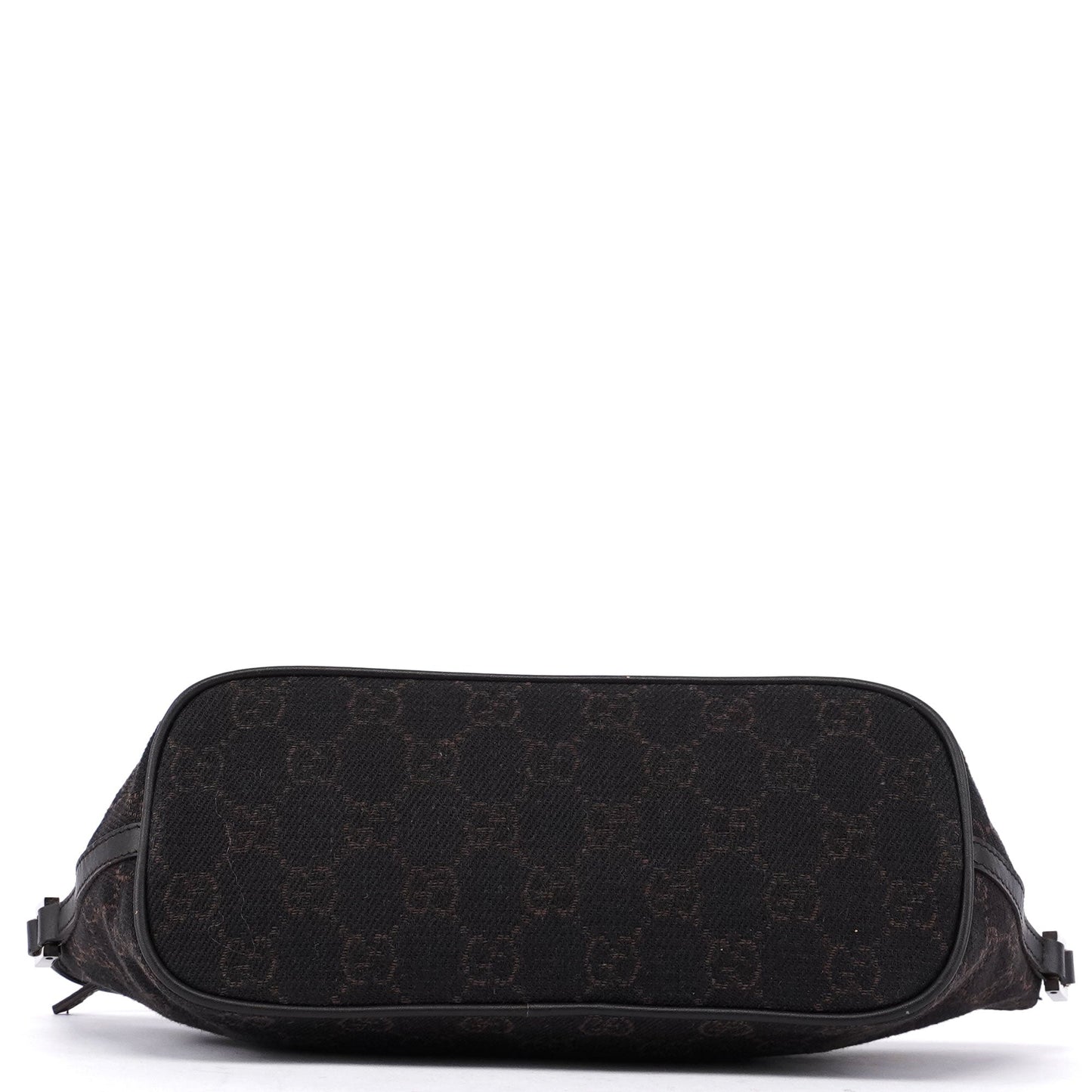 07198 Brown Wool GG Boat Pochete