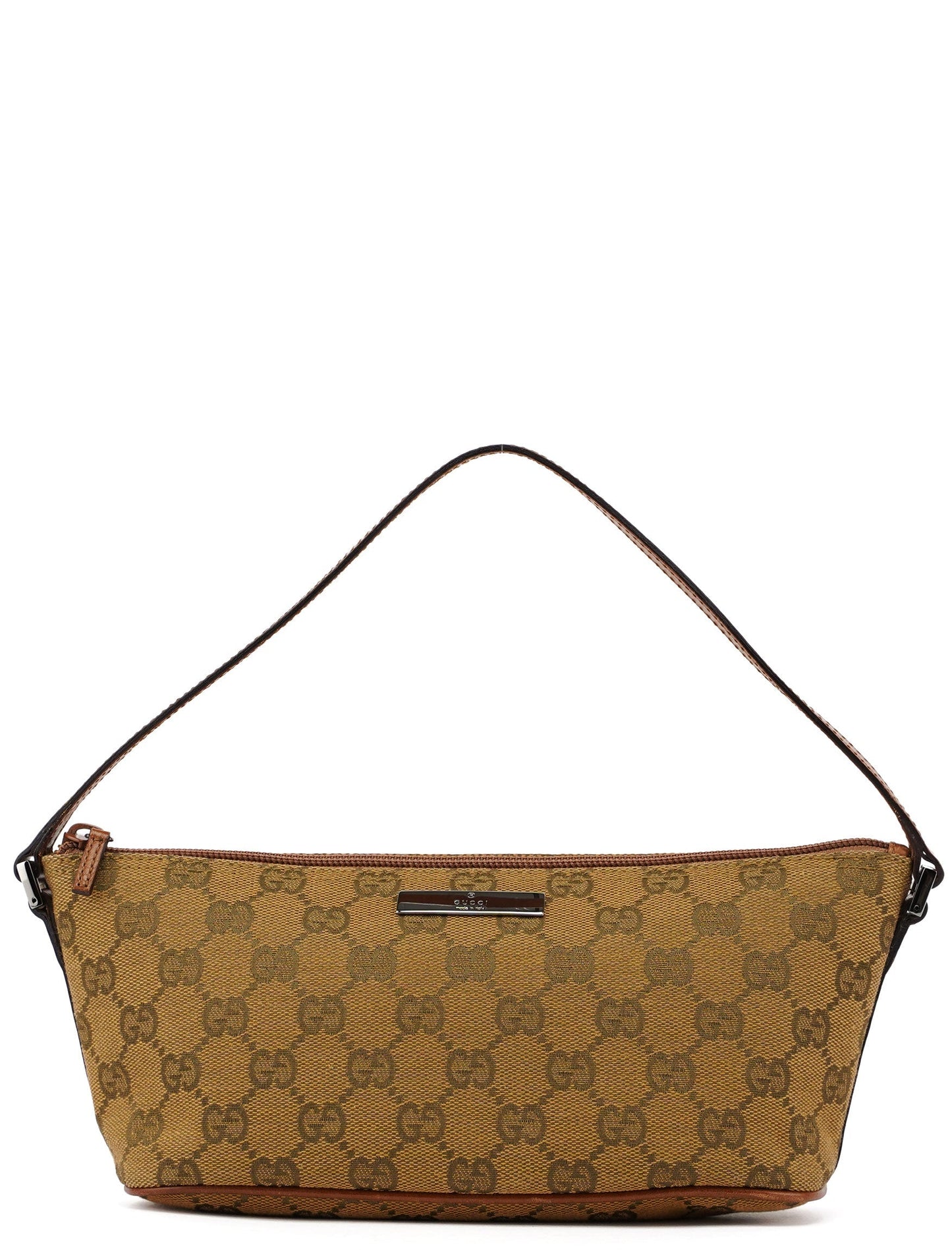 07198 Light Brown GG Boat Pochette