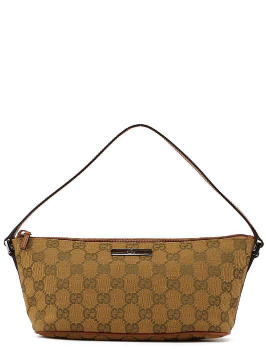 07198 Light Brown GG Boat Pochette