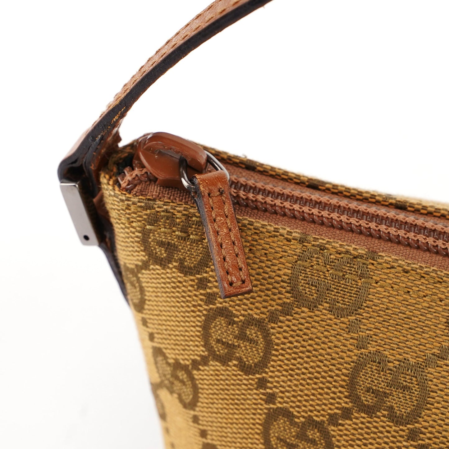 07198 Light Brown GG Boat Pochette