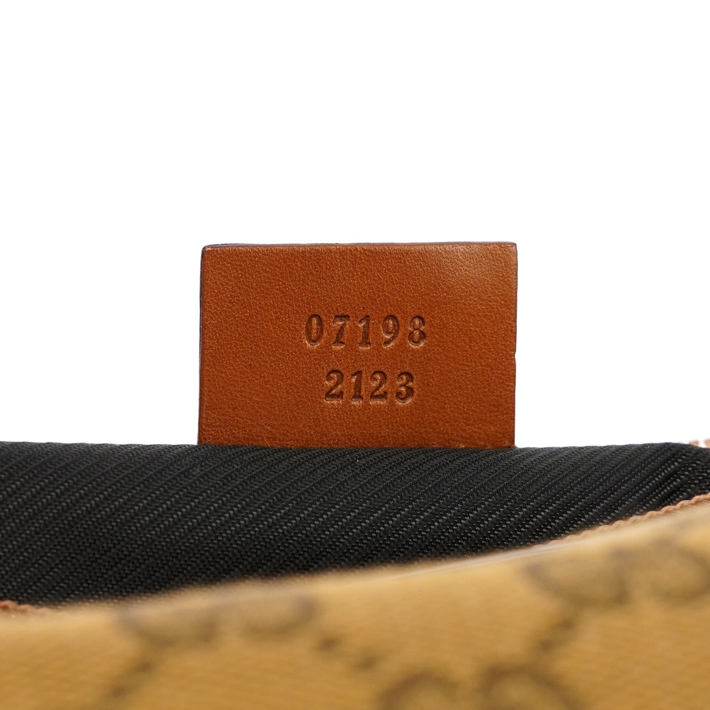 07198 Light Brown GG Boat Pochette