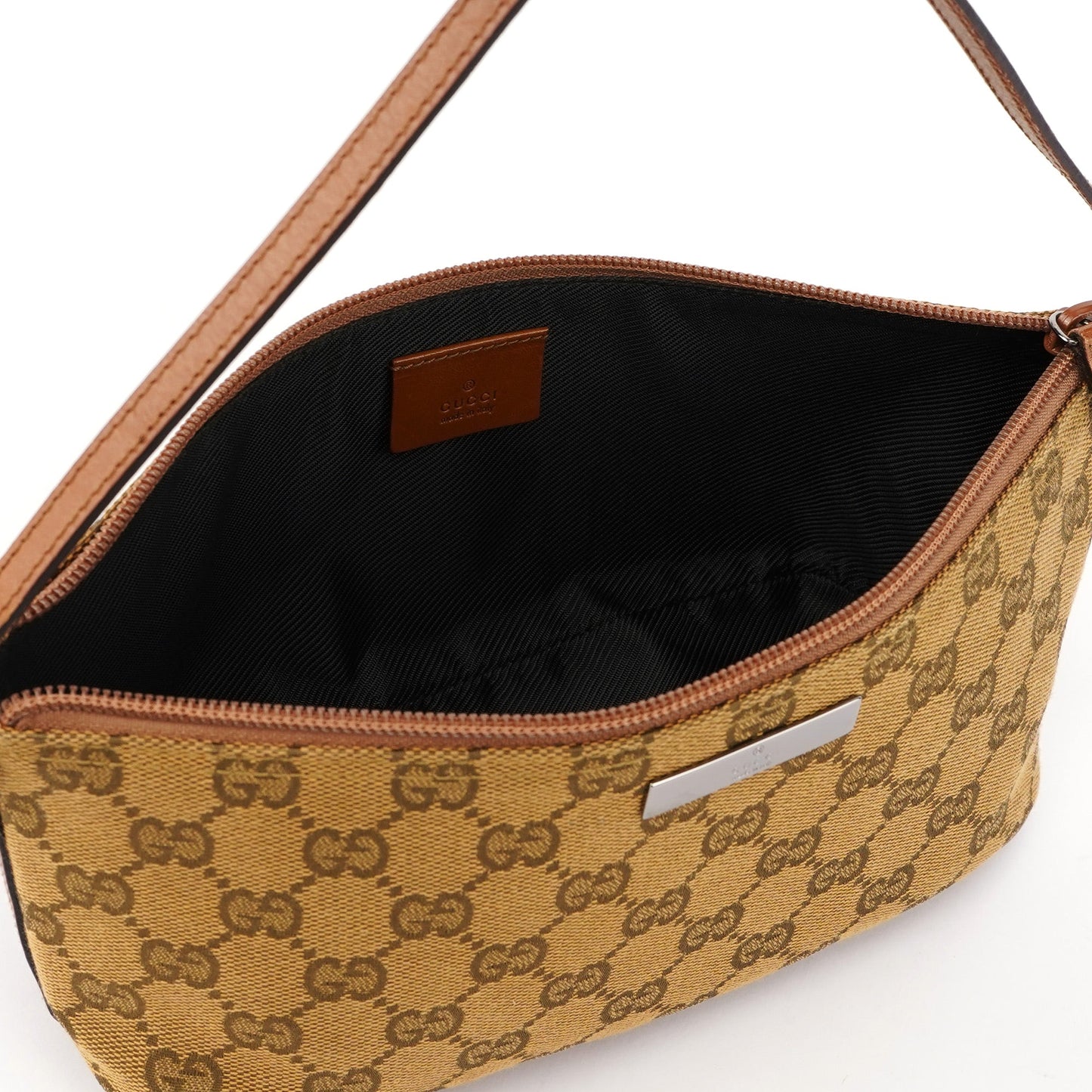 07198 Light Brown GG Boat Pochette