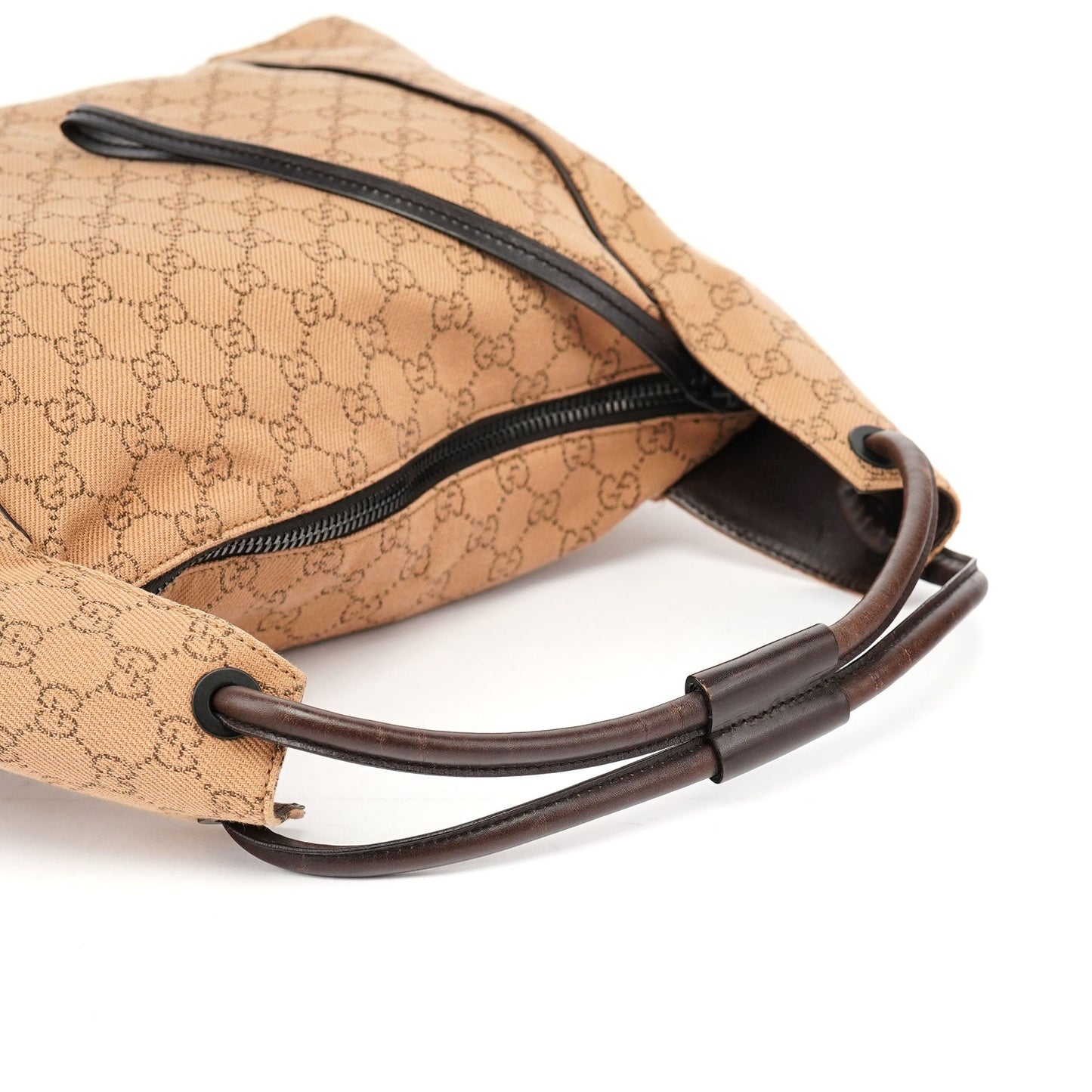 101292 Beige GG Hobo Shoulder Bag