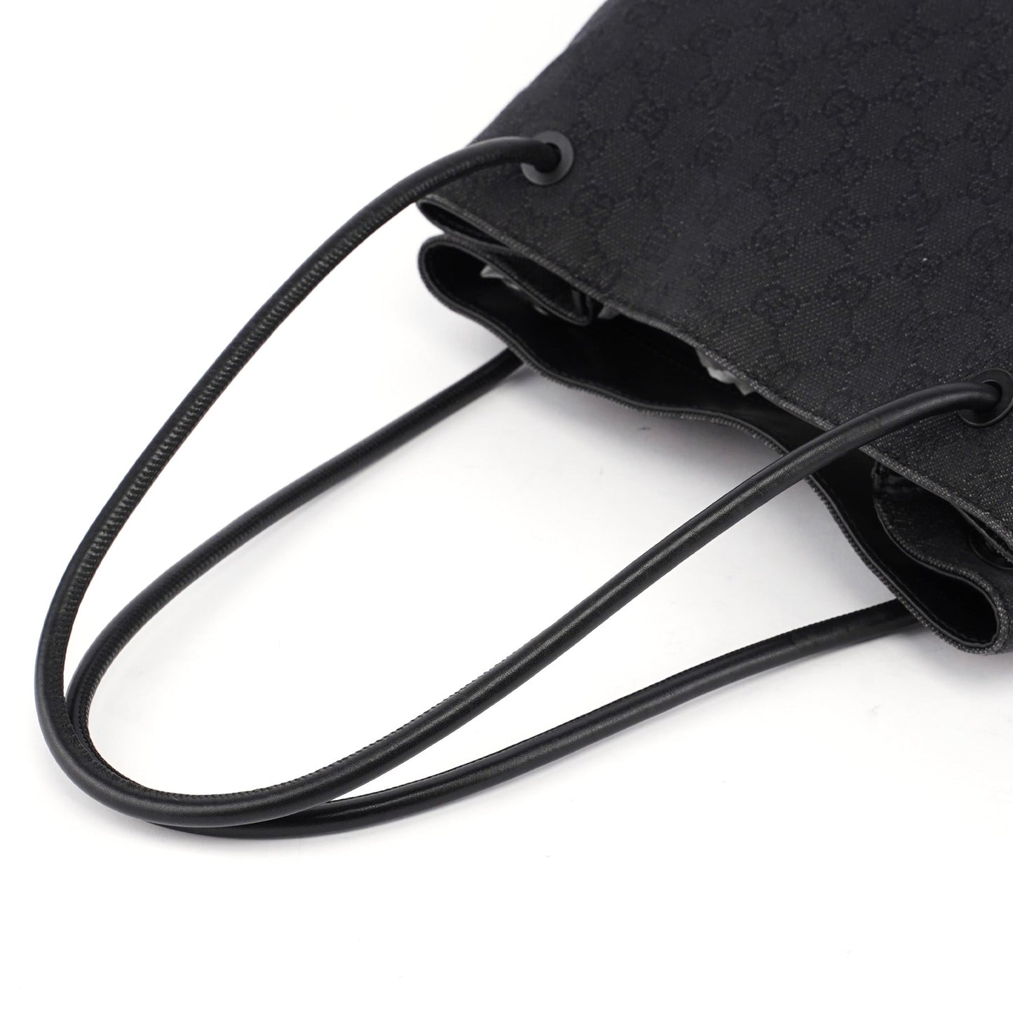 101341 Anthracite GG Denim Shoulder Bag