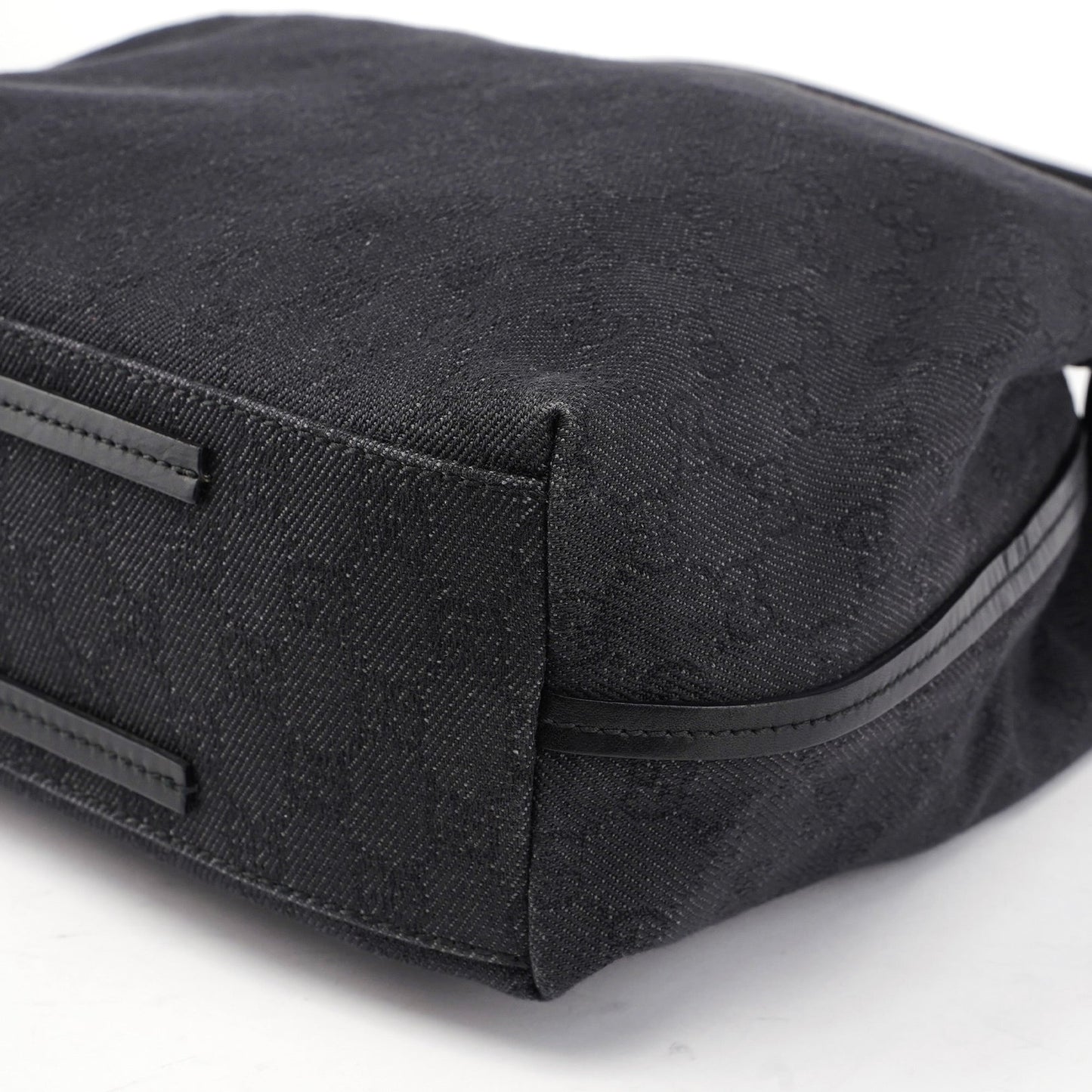 101341 Anthracite GG Denim Shoulder Bag