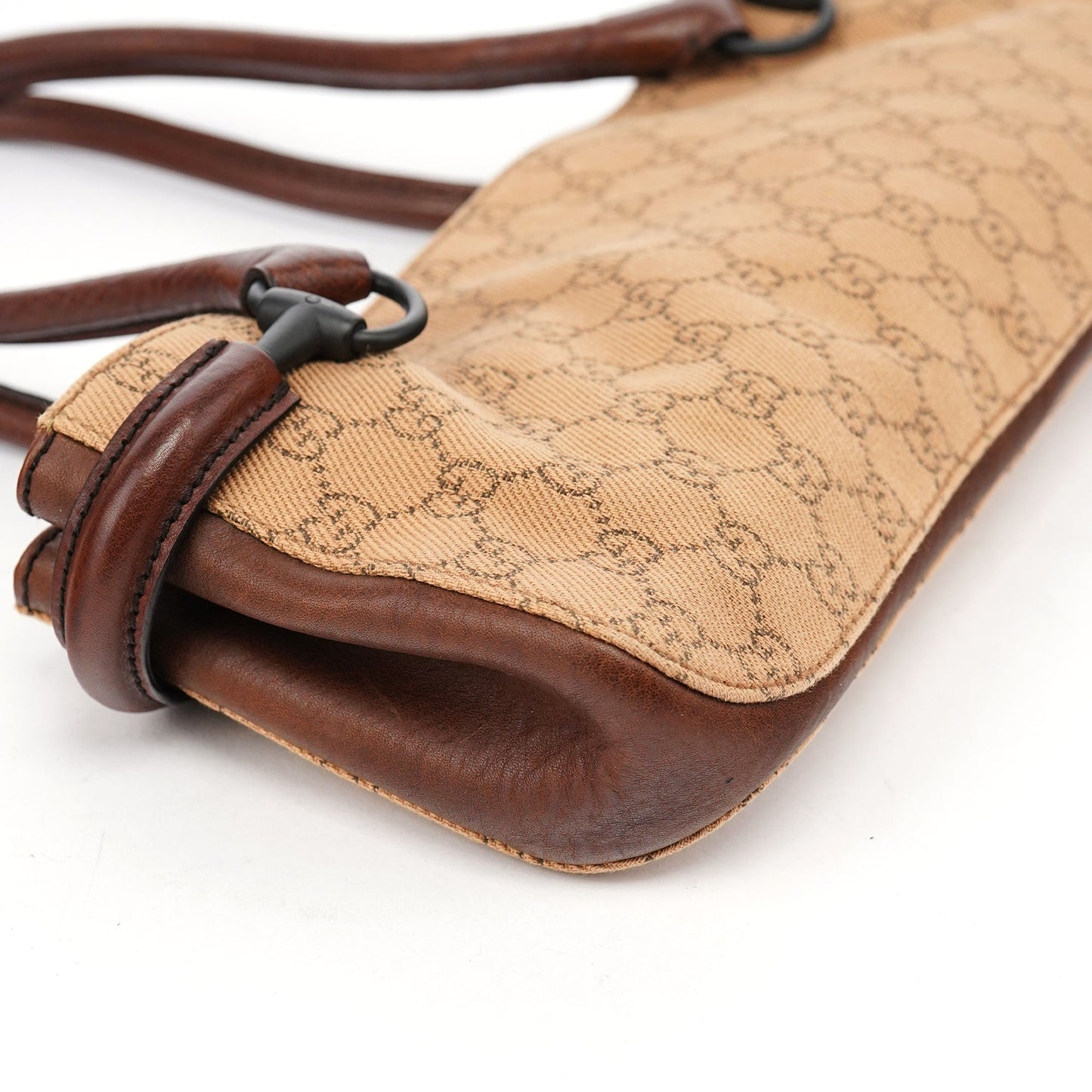 101345 Beige GG Horsebit Tote Bag