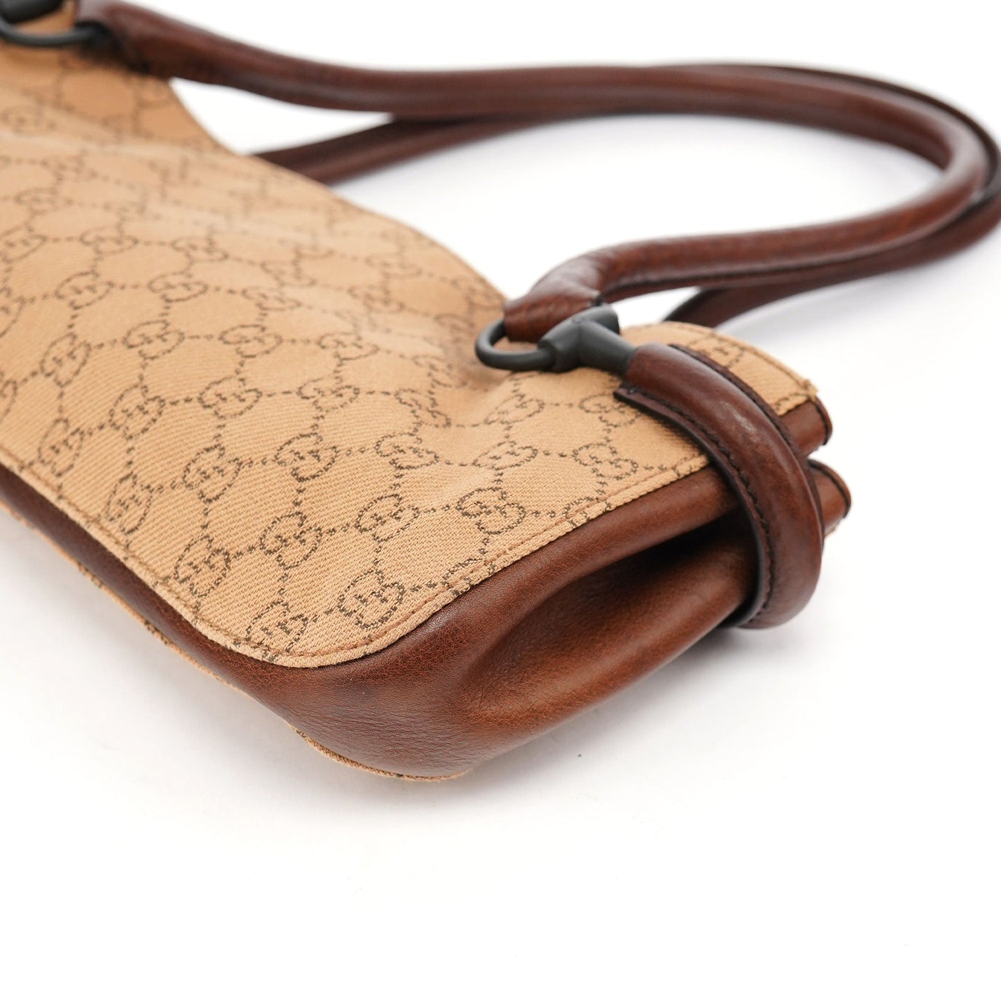 101345 Beige GG Horsebit Tote Bag