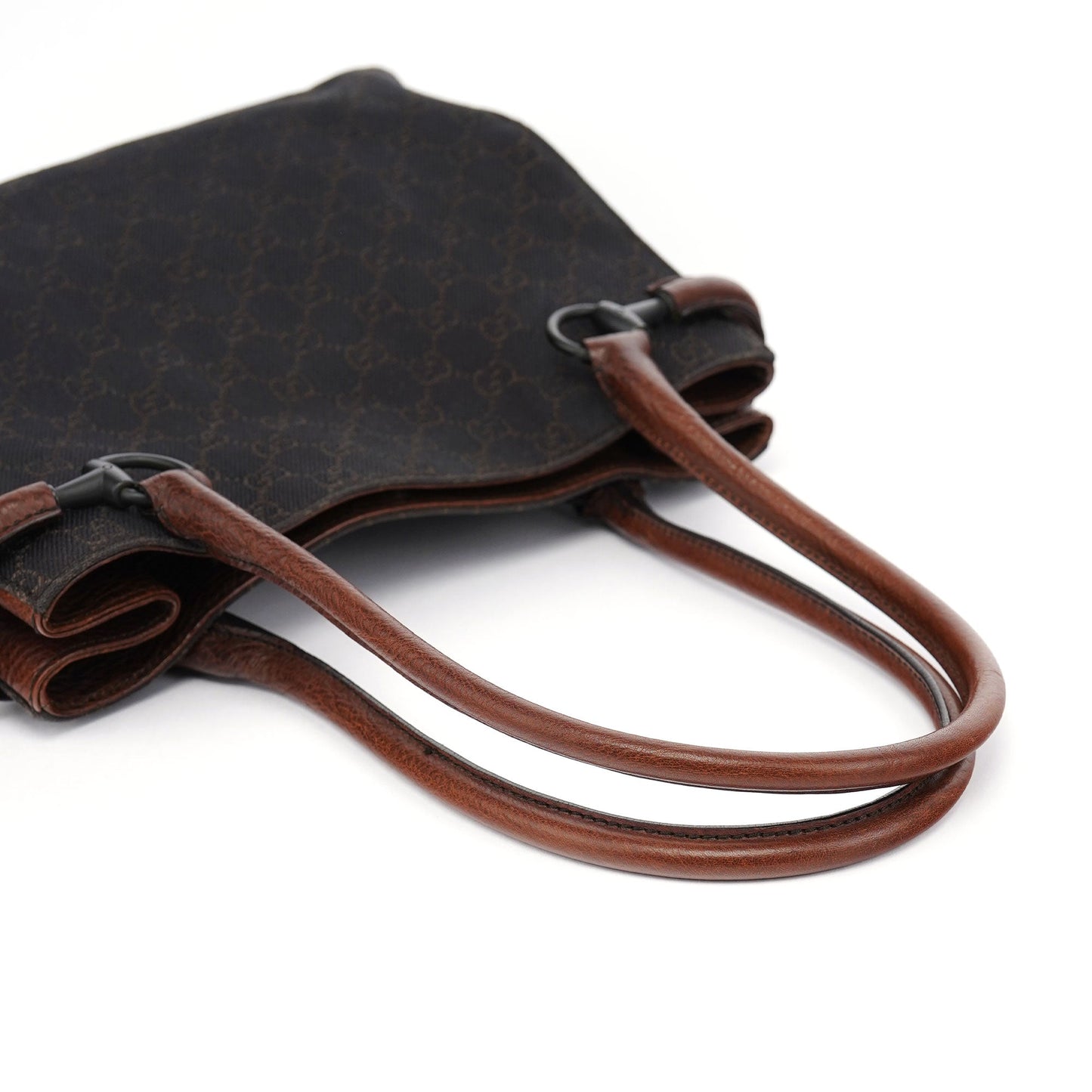 101971 Brown GG Horsebit Tote Bag