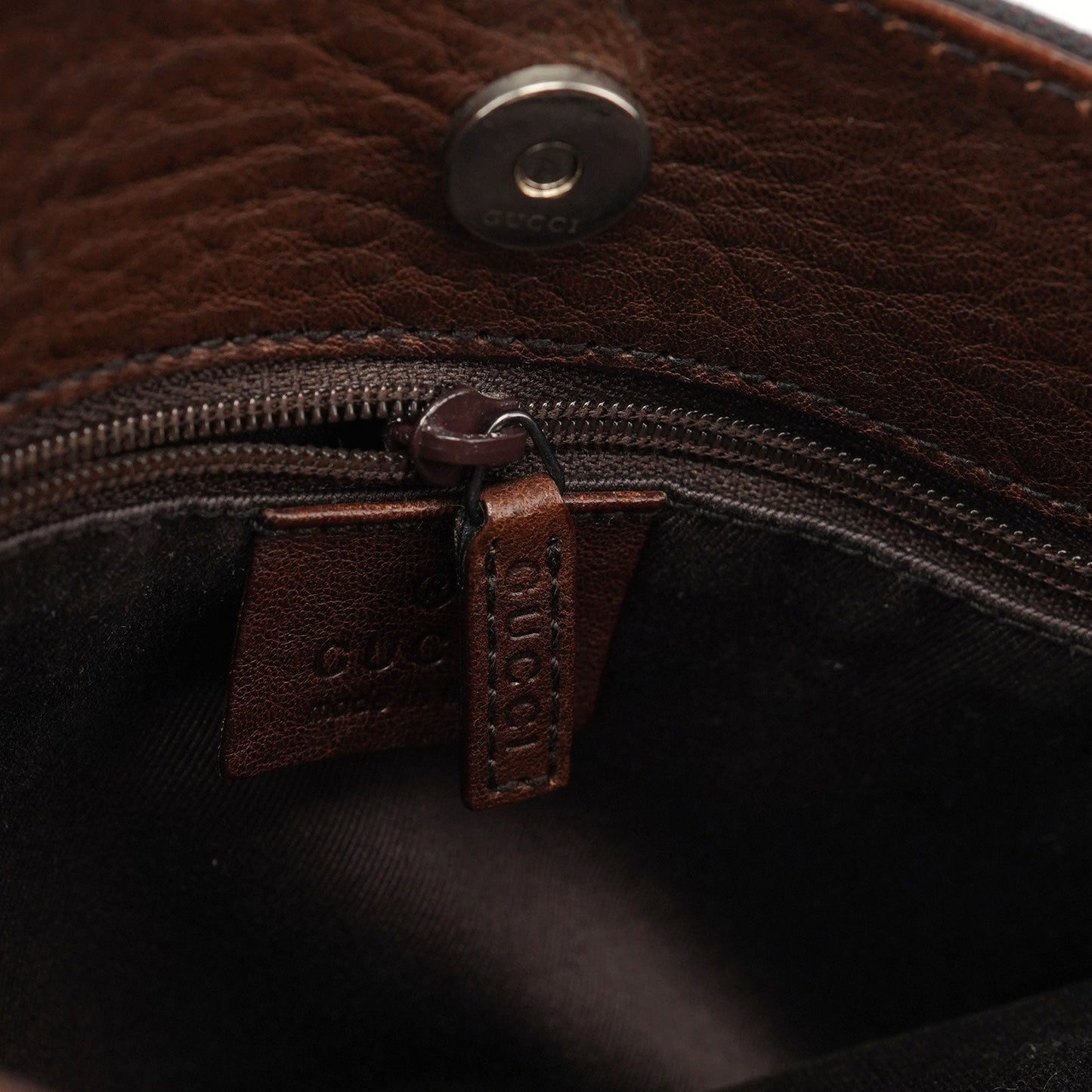 101971 Brown GG Horsebit Tote Bag