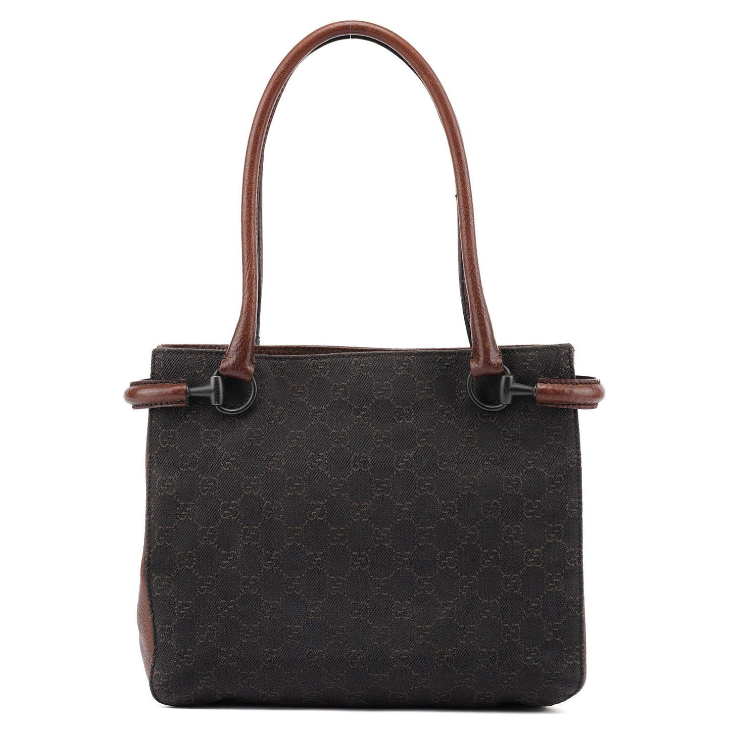 101971 Brown GG Horsebit Tote Bag