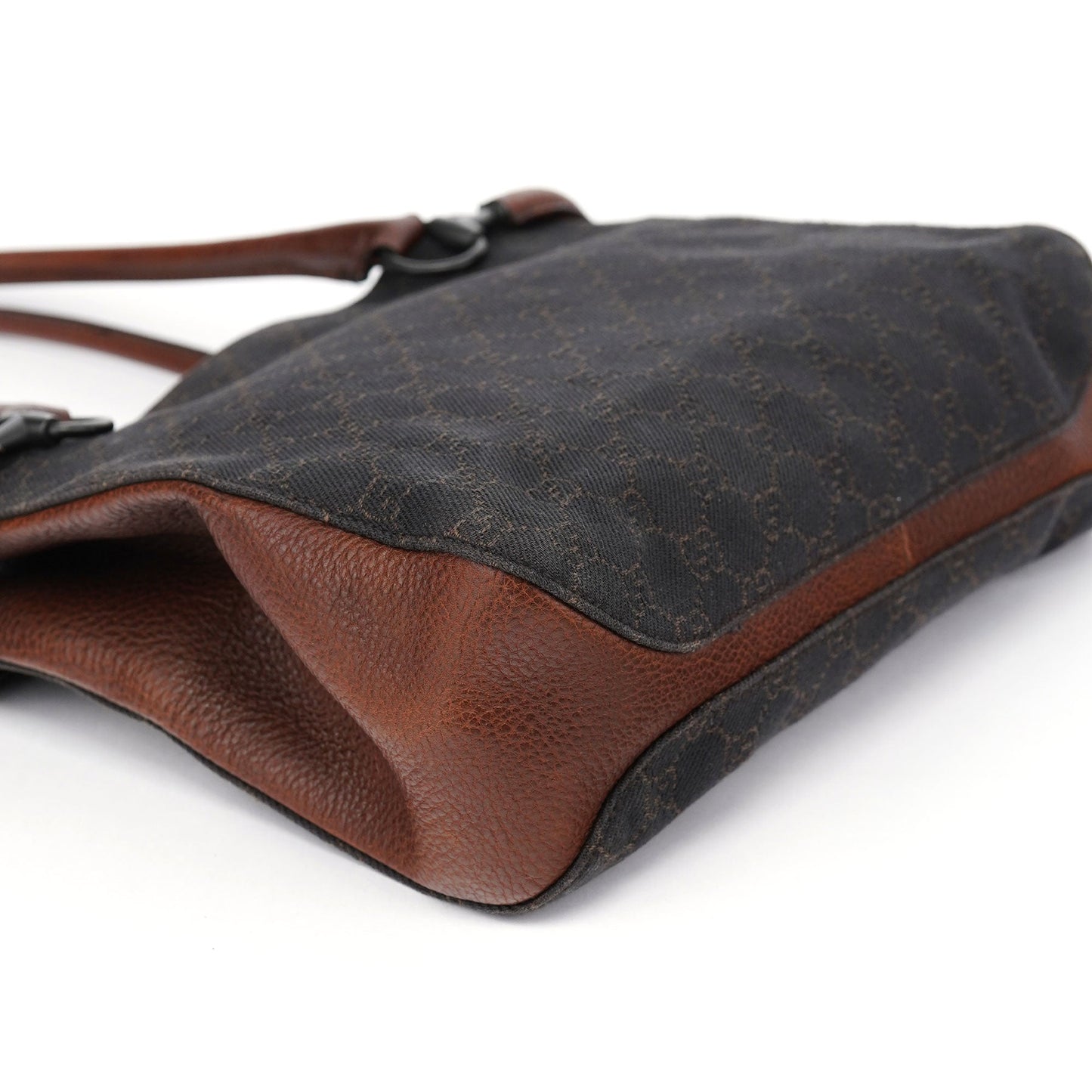 101971 Brown GG Horsebit Tote Bag