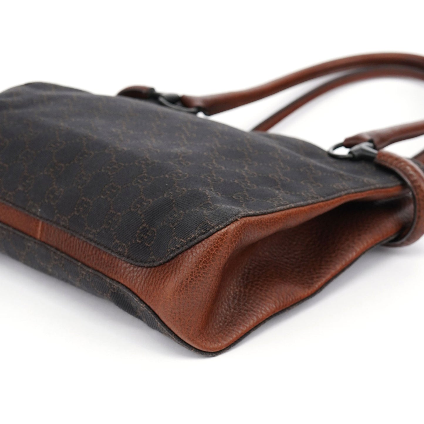 101971 Brown GG Horsebit Tote Bag