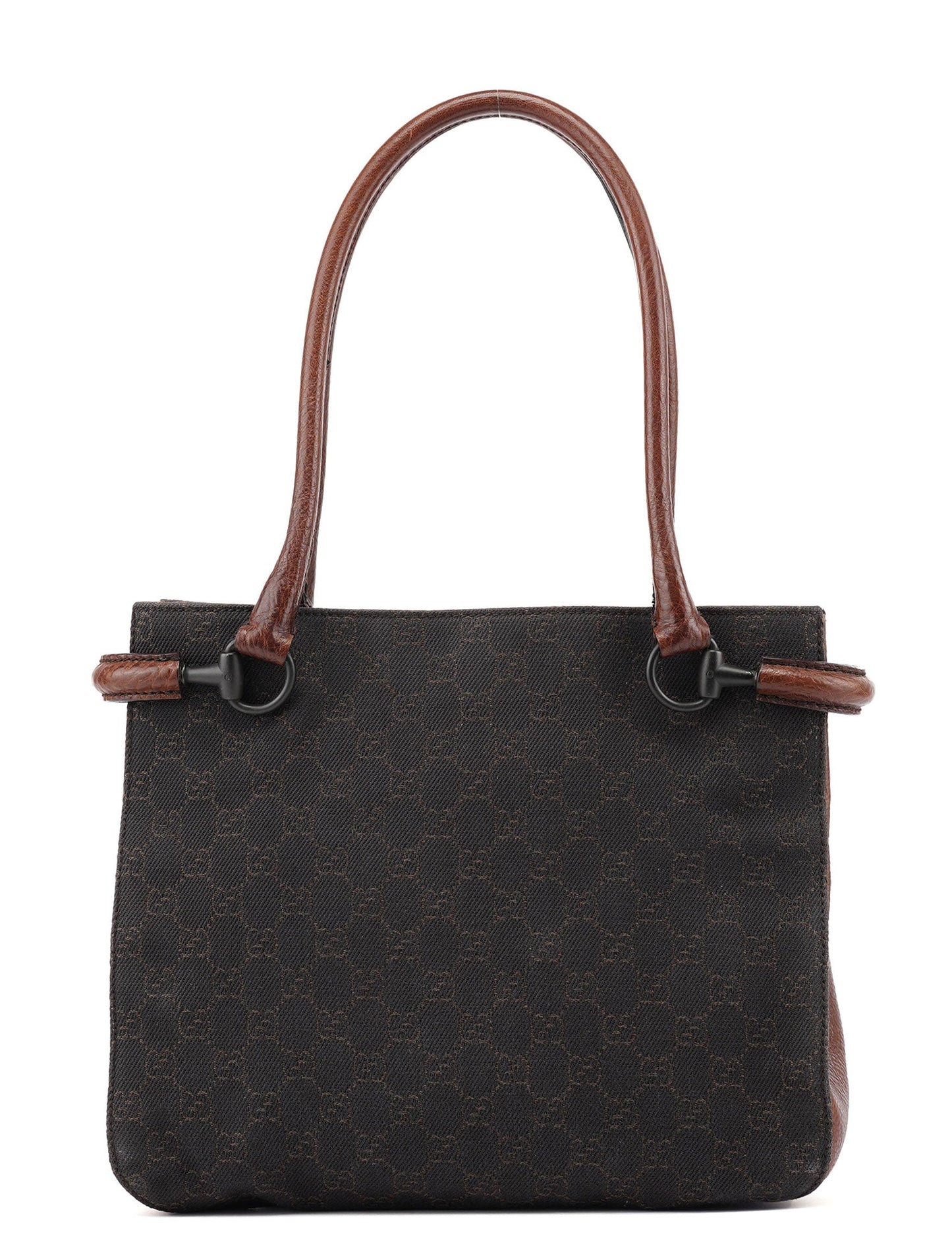 101971 Brown GG Horsebit Tote Bag
