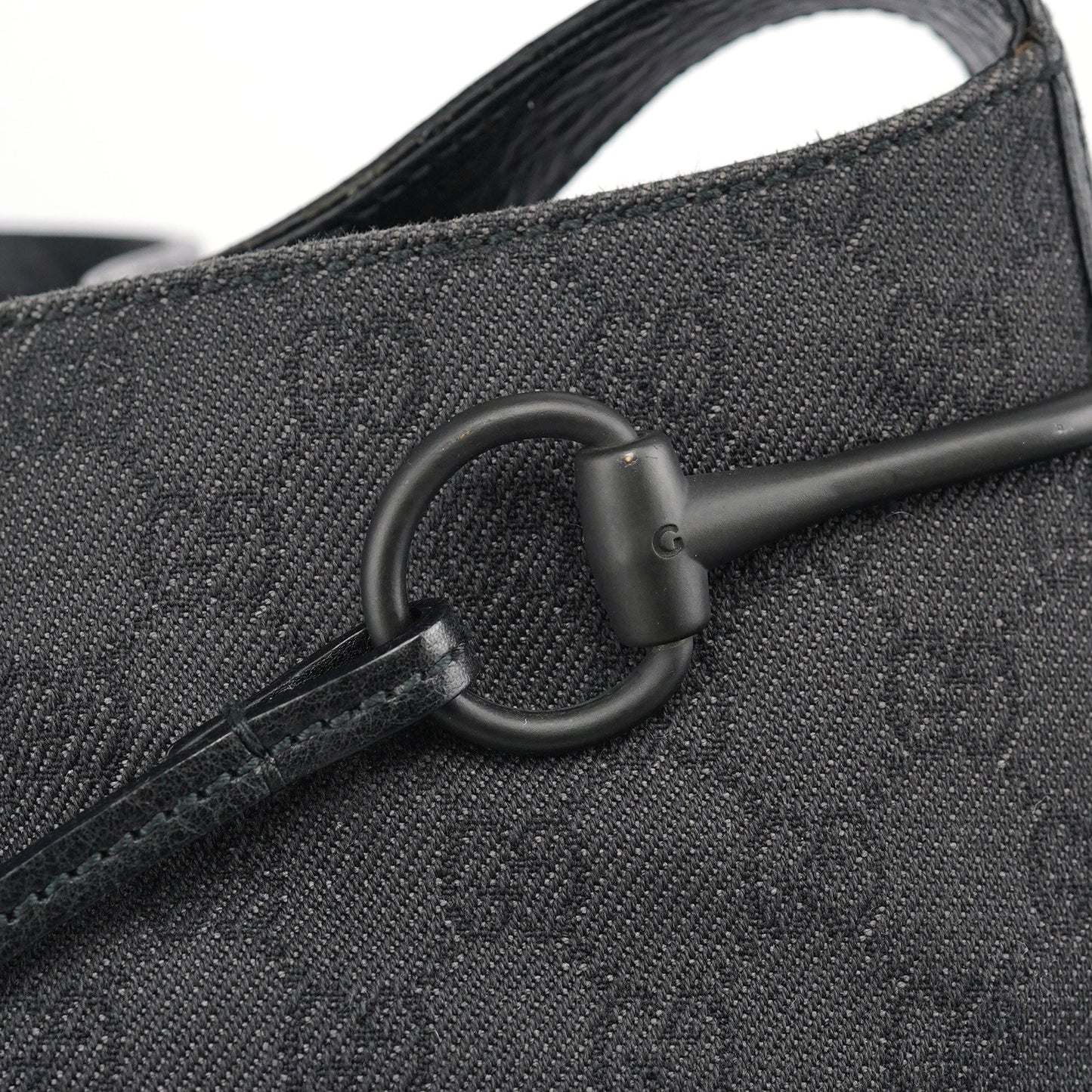 101975 Brown GG Horsebit Shoulder Bag