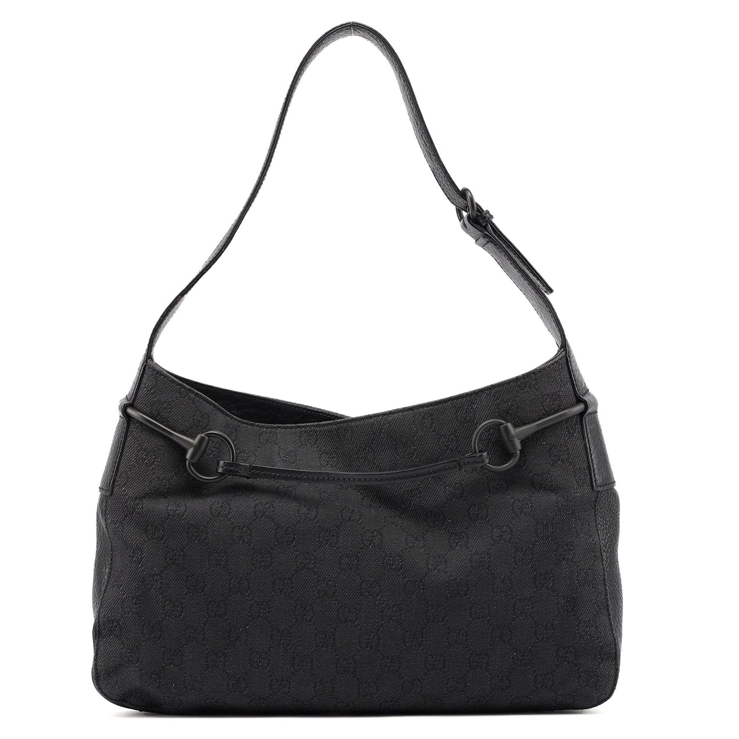 101975 Brown GG Horsebit Shoulder Bag