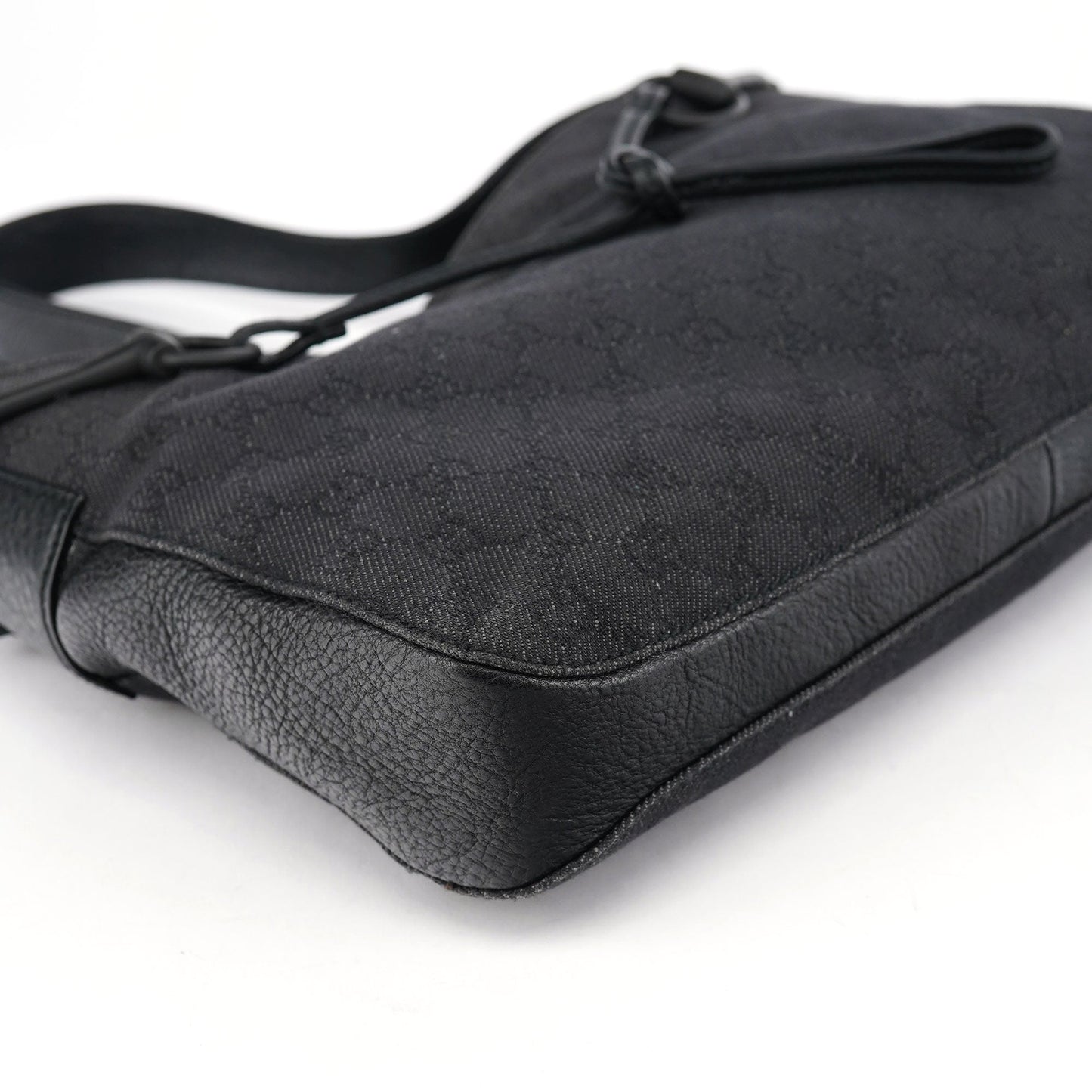 101975 Brown GG Horsebit Shoulder Bag