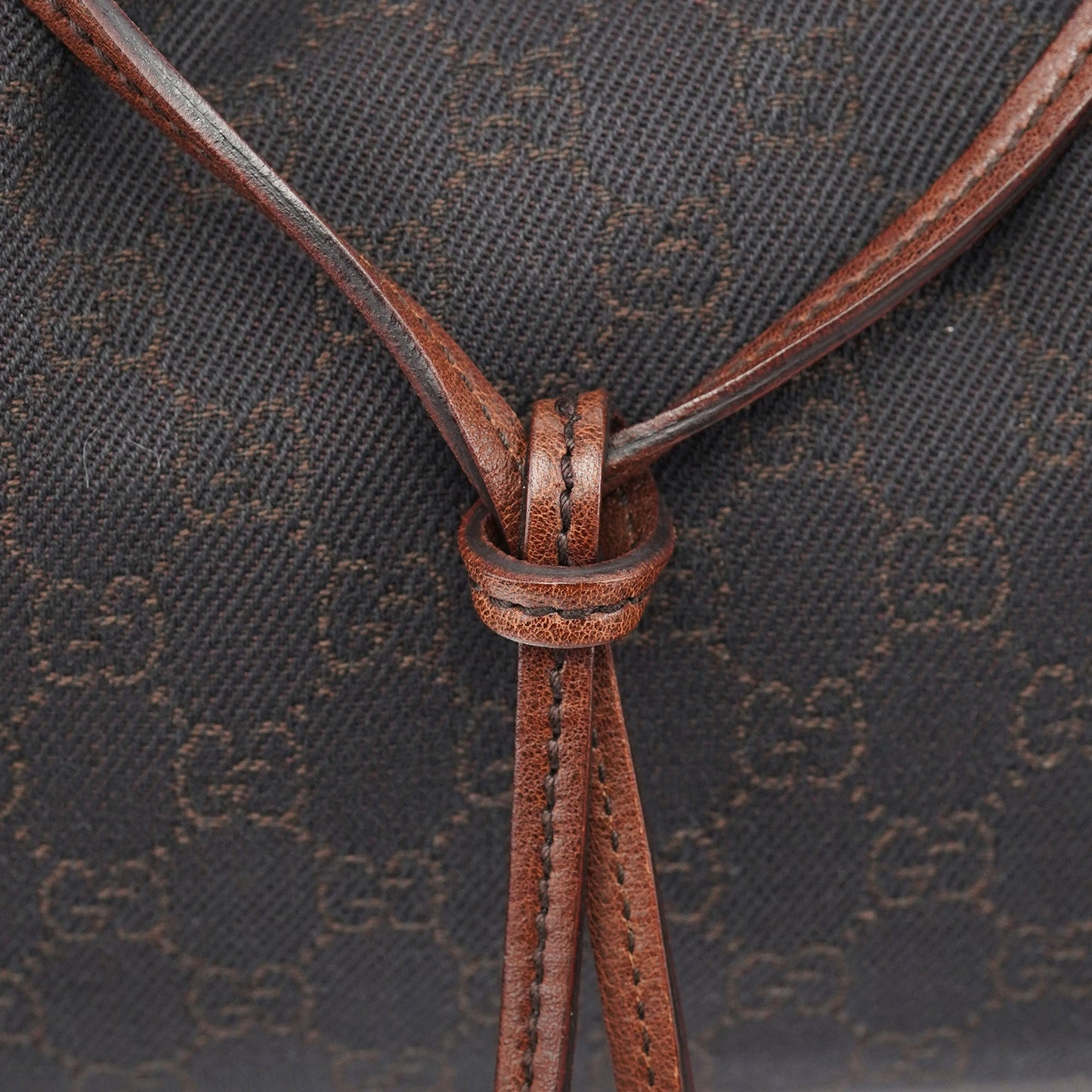 101975 Brown GG Horsebit Shoulder Bag